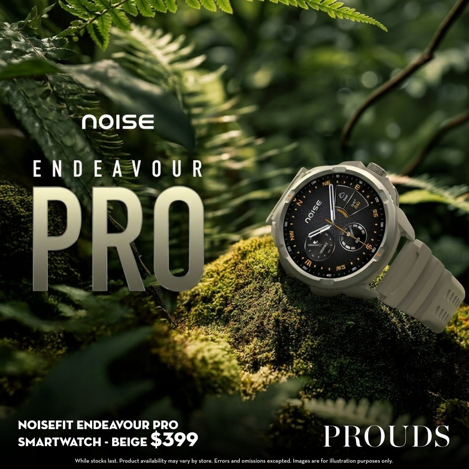 Noise Endeavour Pro Smartwatch - Beige