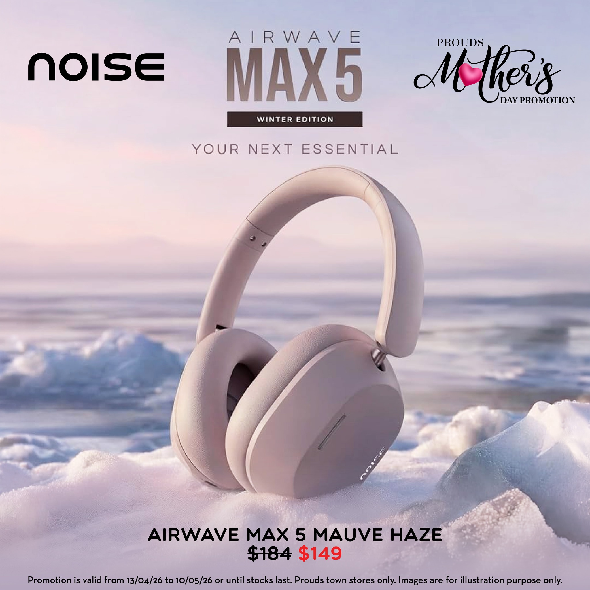 Airwave Max 5 Mauve Haze Headphones