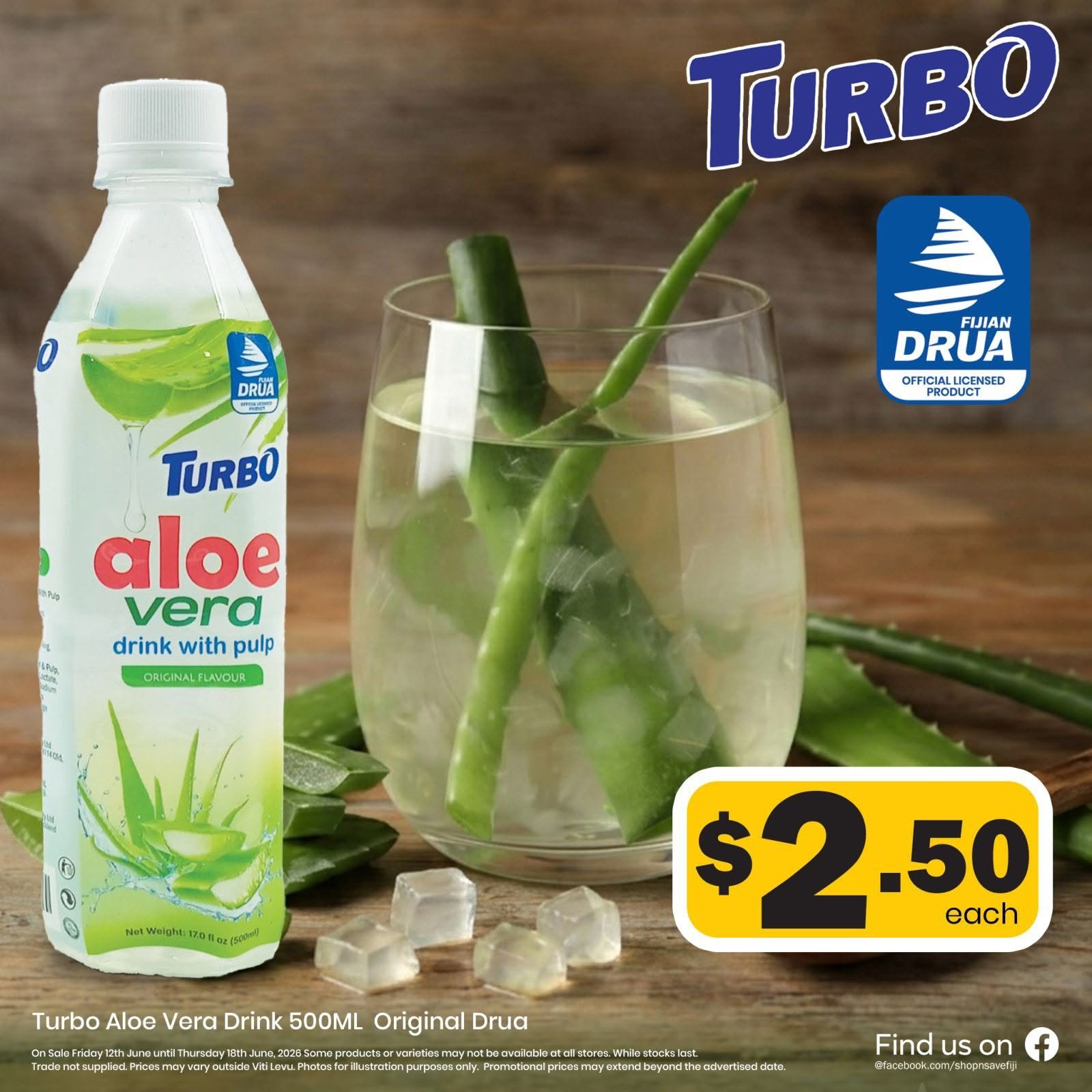 Turbo Aloe Vera Drink 500ML Original