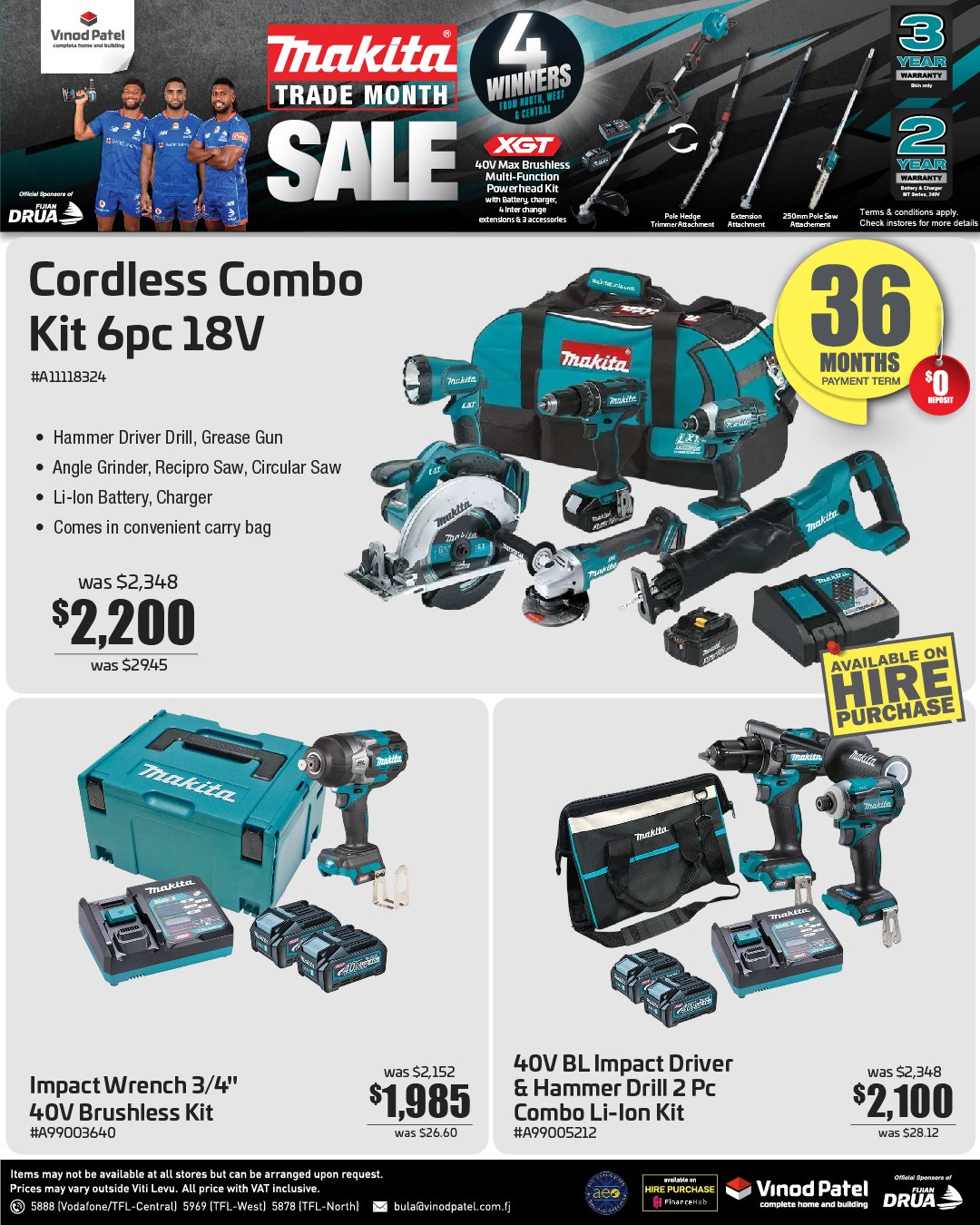 Makita Trade Month Sale – Cordless Combo Kits & Tools