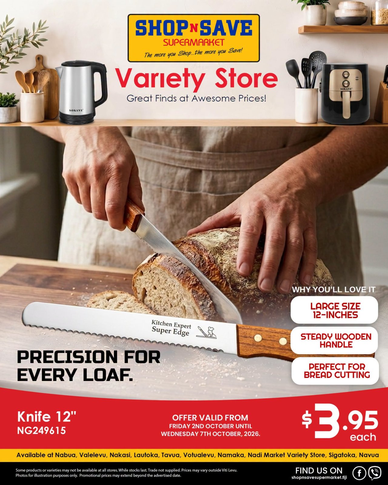 Kitchen Expert Super Edge Bread Knife 12"