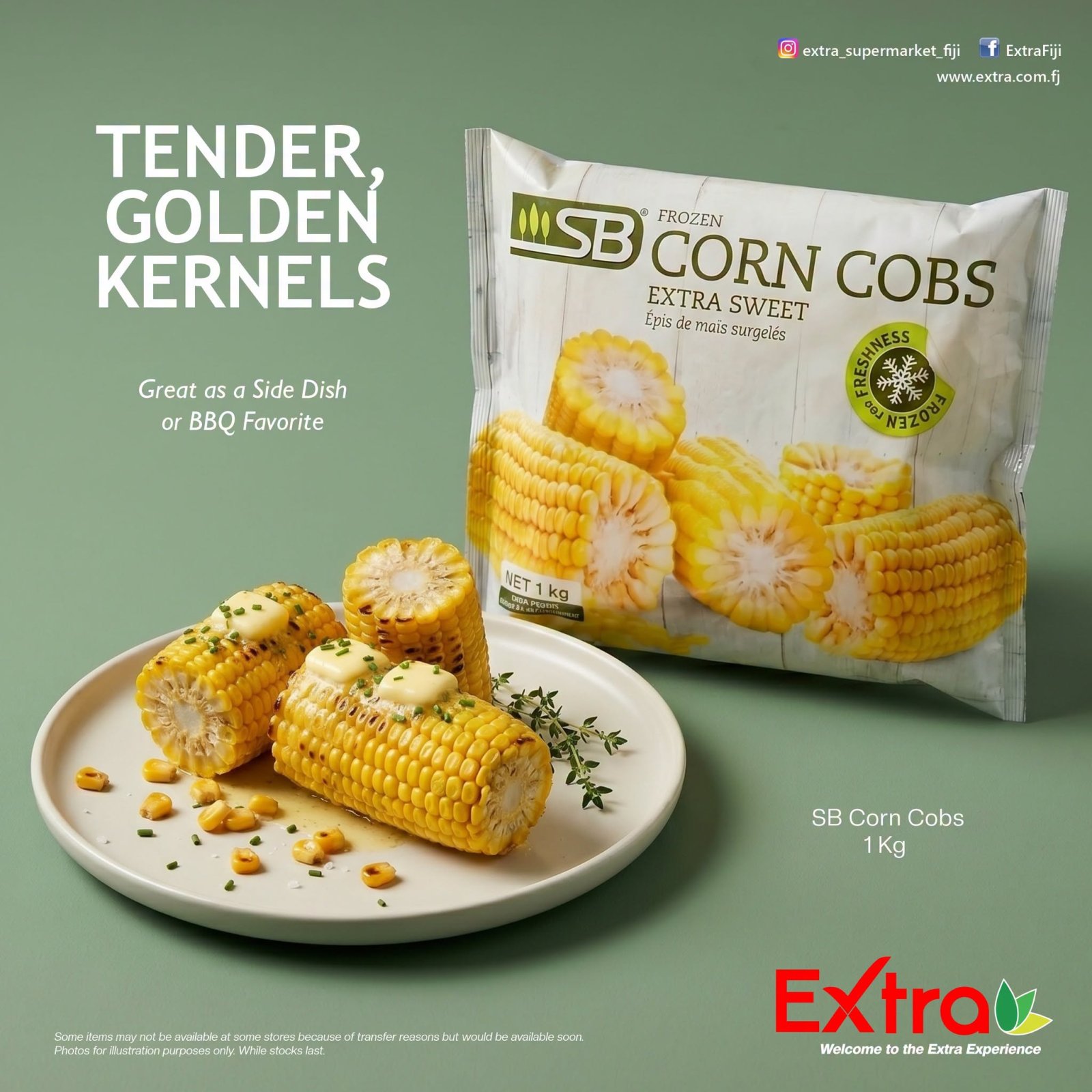 SB Frozen Corn Cobs - Extra Sweet