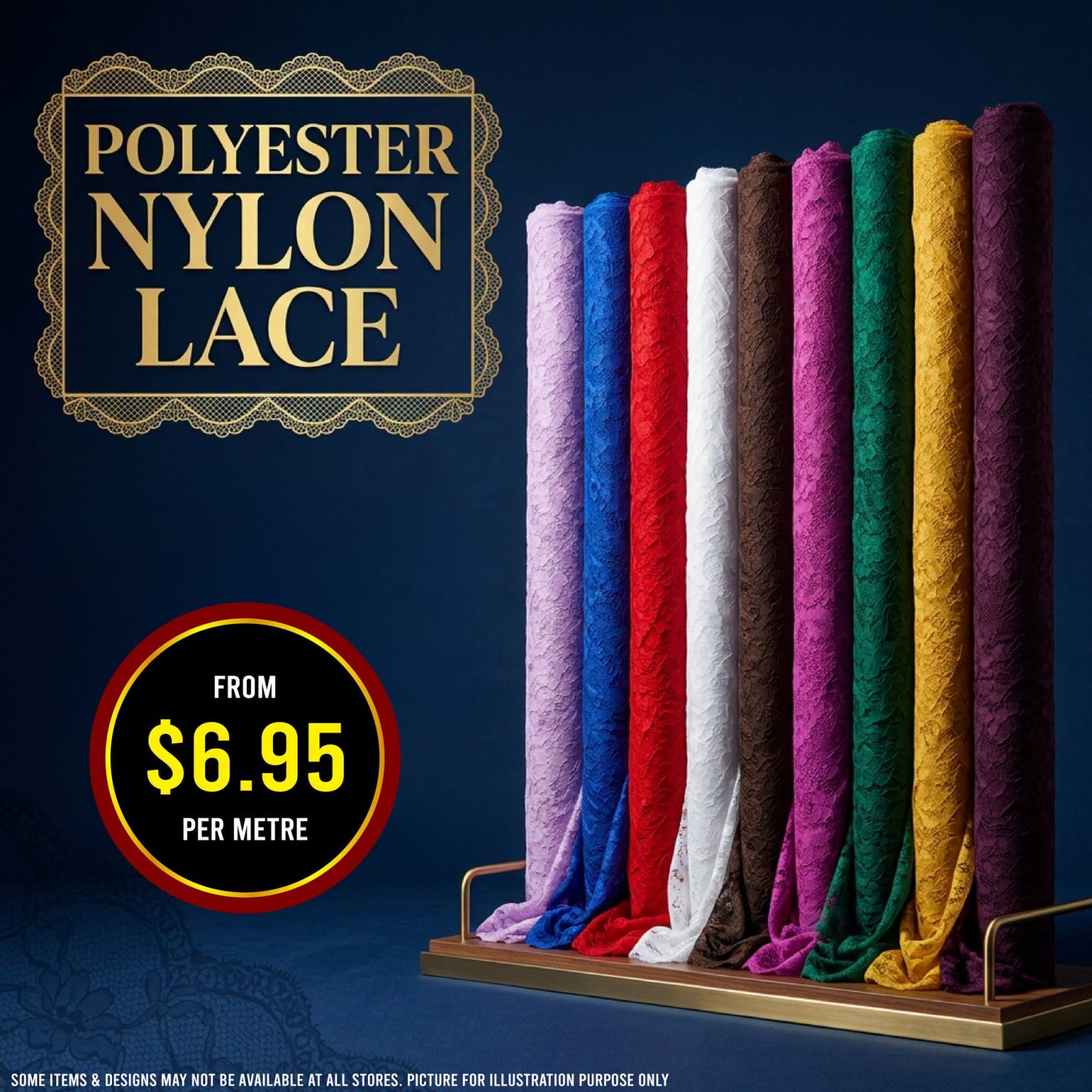 Polyester Nylon Lace