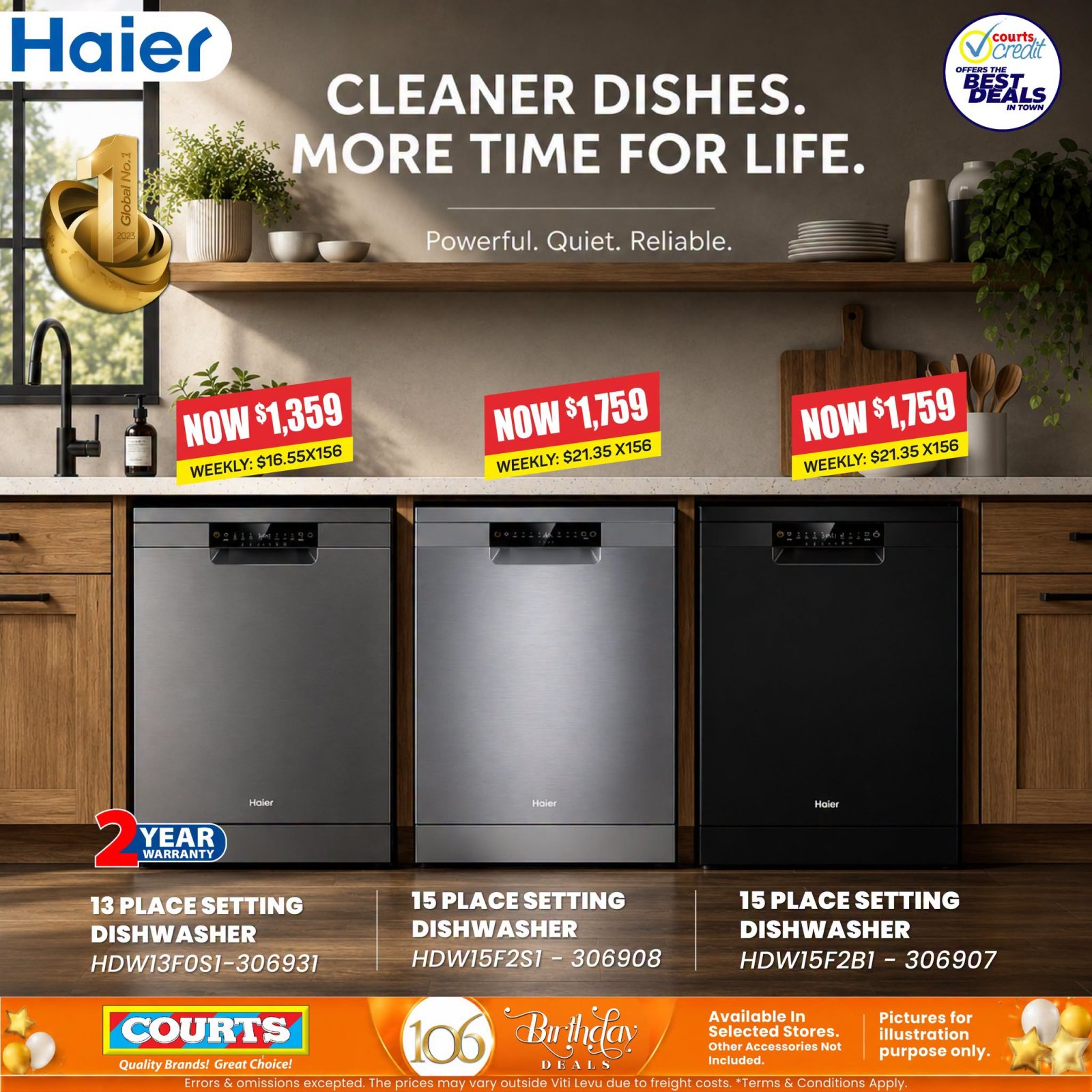 Haier Dishwashers – Cleaner Dishes, More Time for Life - Page 1