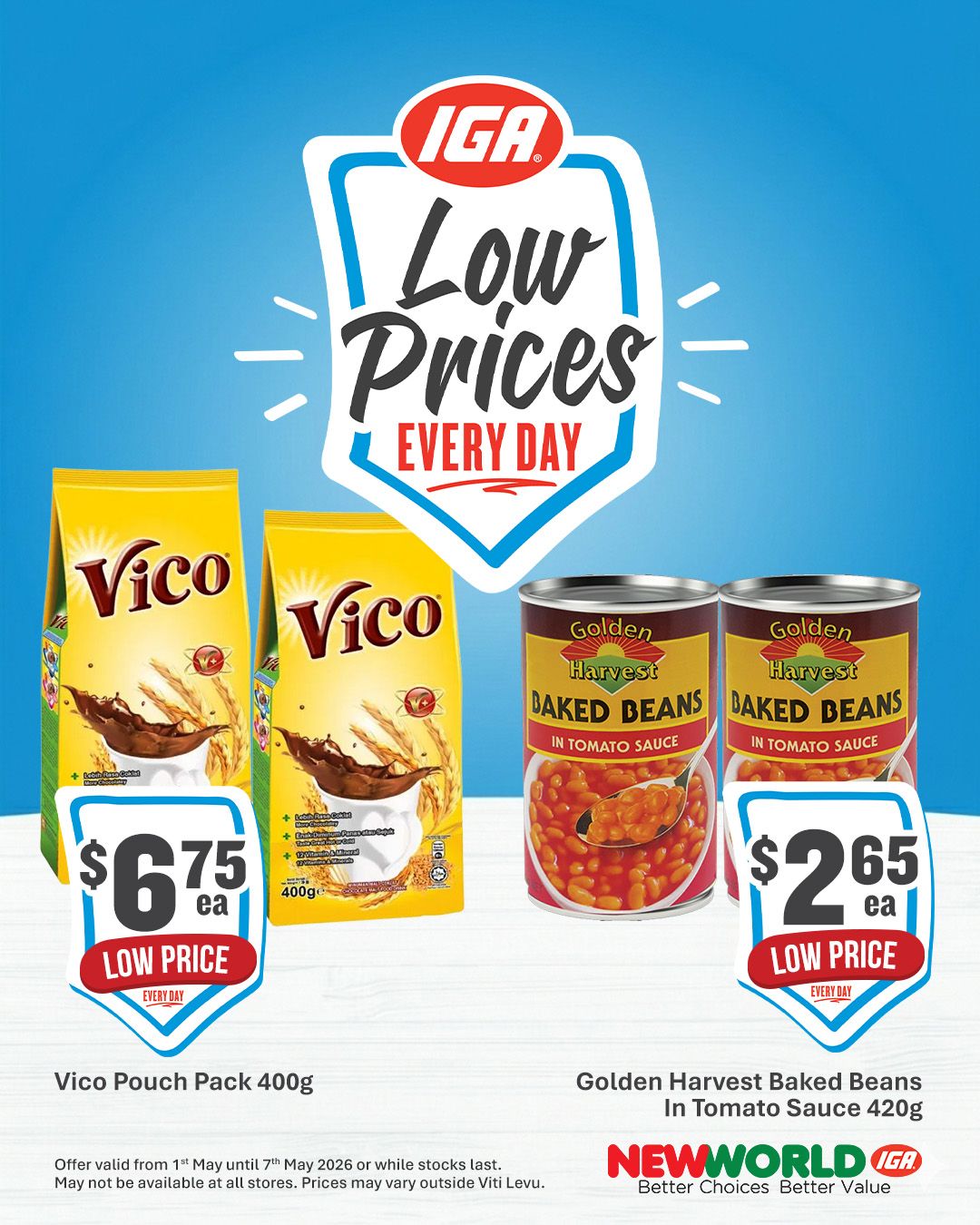 IGA Low Prices Every Day – Vico & Golden Harvest - Page 1