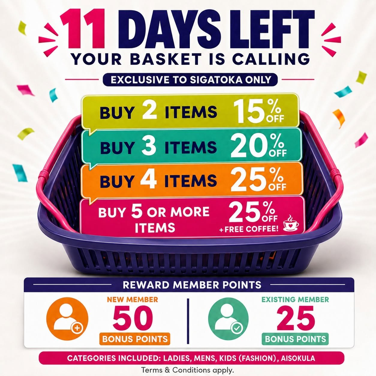 11 Days Left – Sigatoka Exclusive Fashion Savings