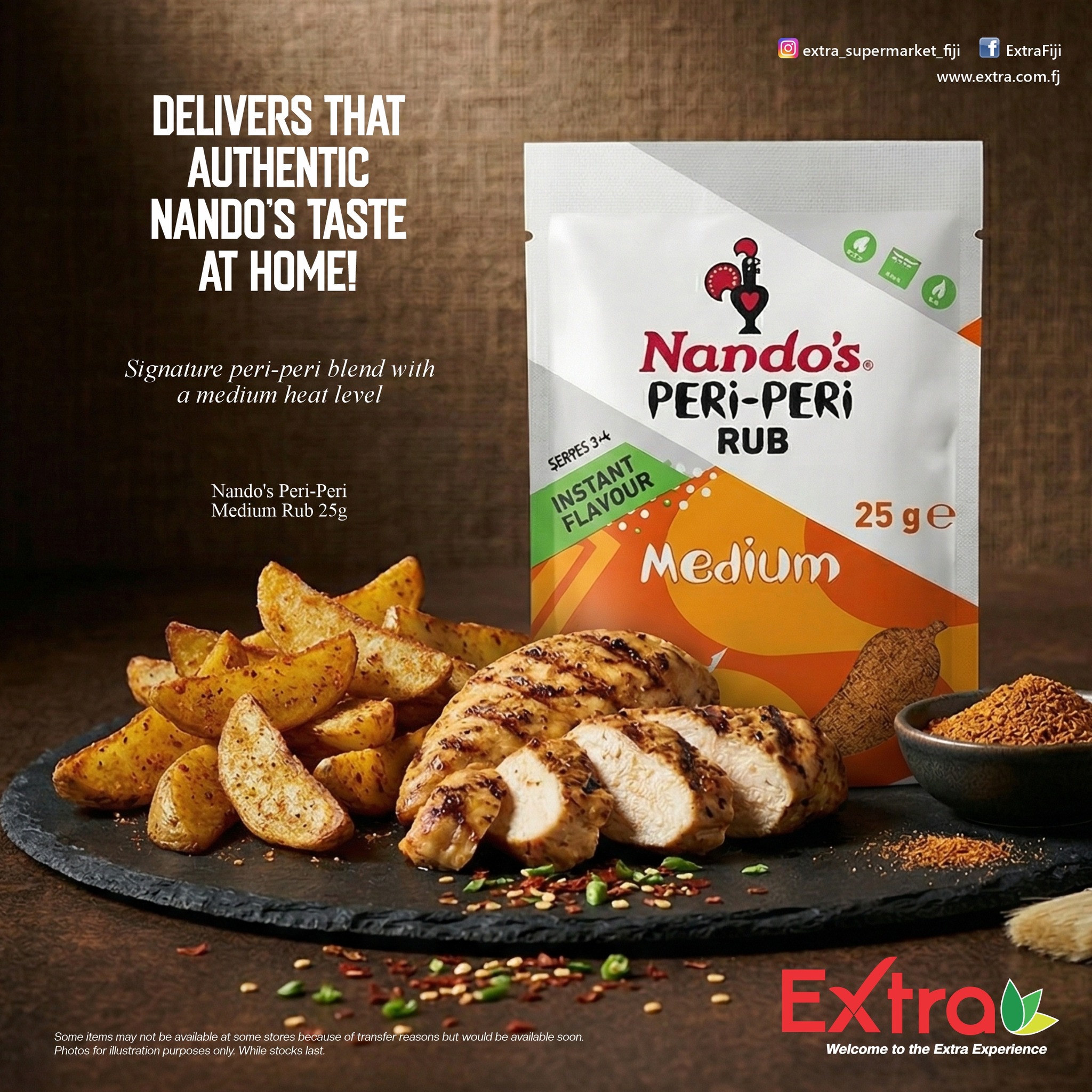 Nando's Medium Peri Peri Rub 25g - $6.45
