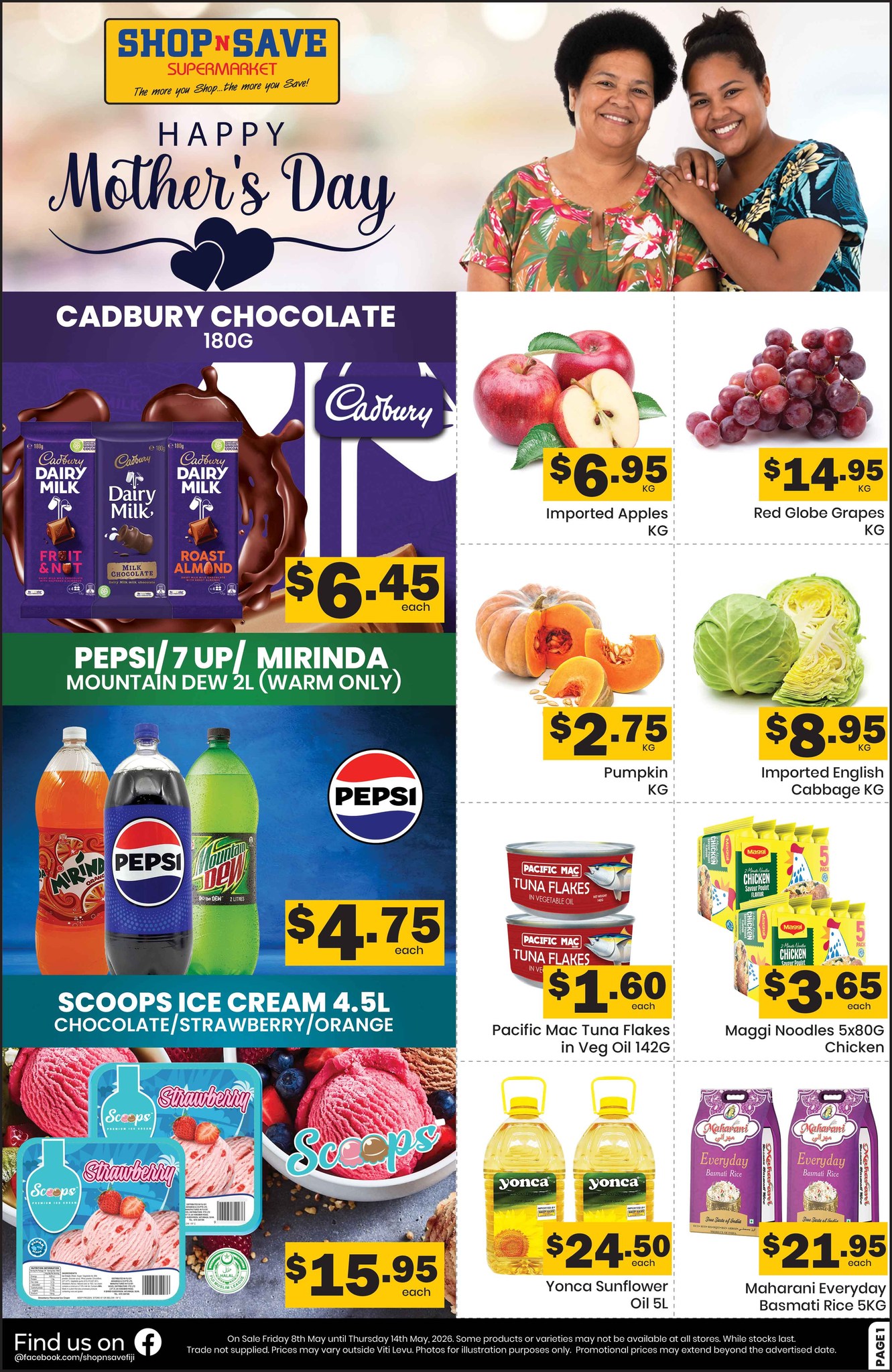 Happy Mother's Day Supermarket Specials - Page 1