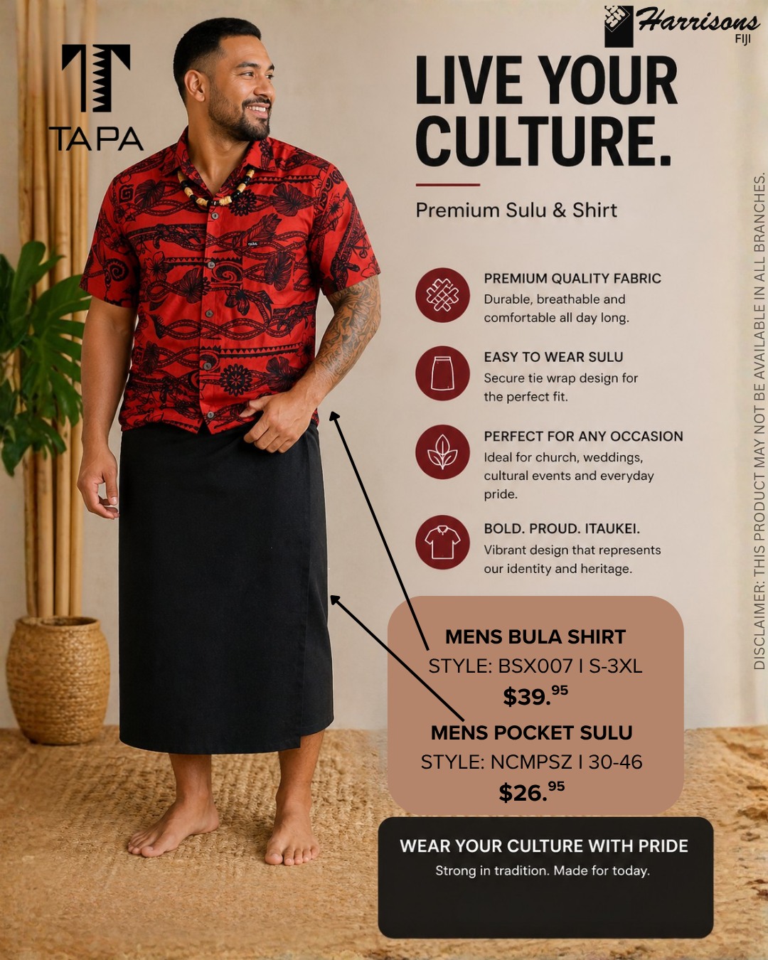 Men's Bula Shirt & Pocket Sulu - Page 1