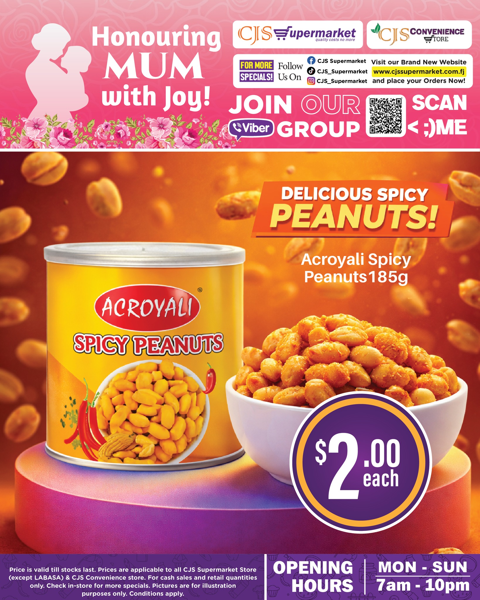 Acroyali Spicy Peanuts 185g