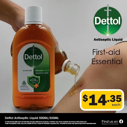 Dettol Antiseptic Liquid 500ML/550ML