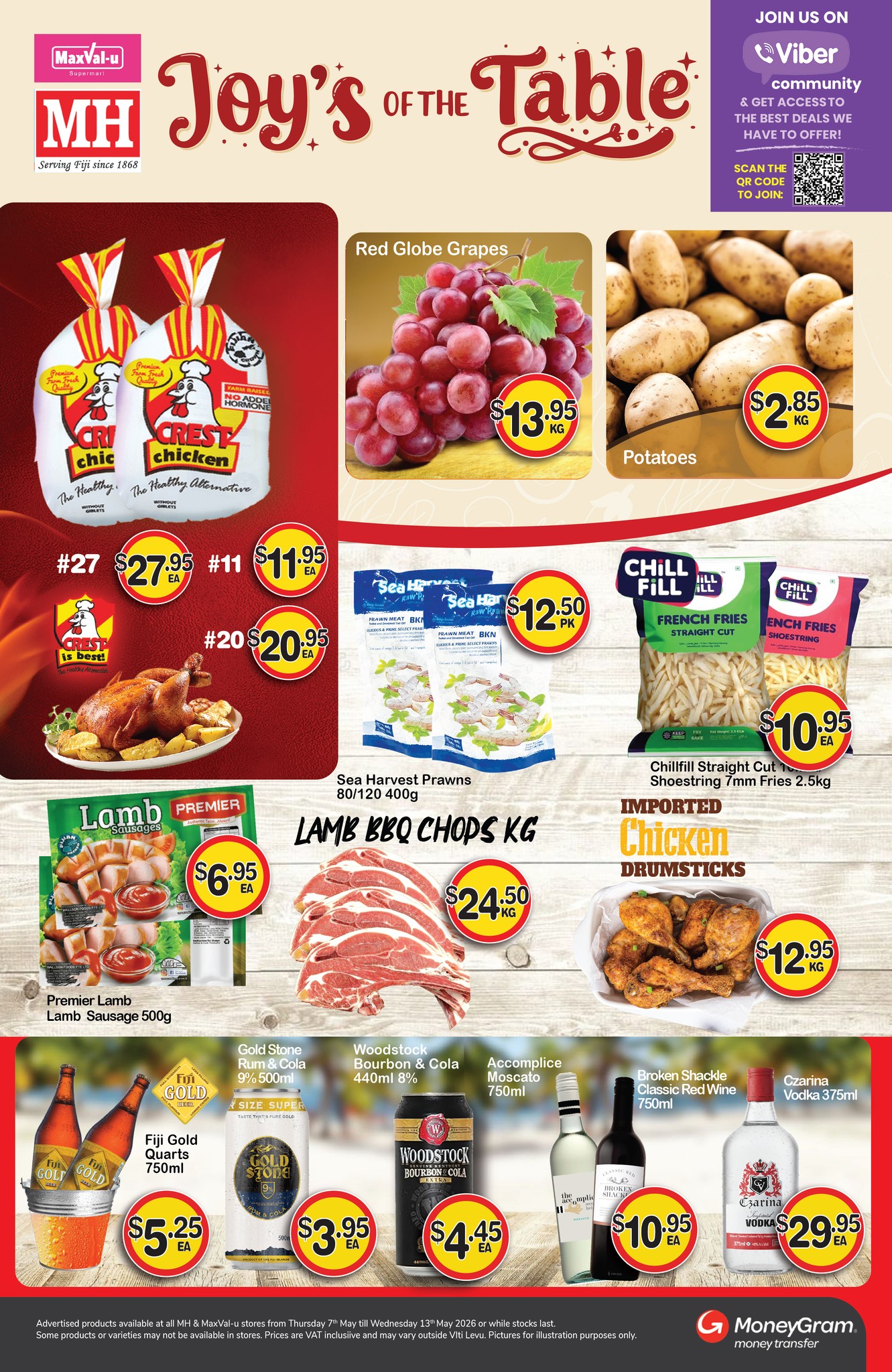 Joy's of the Table - Weekly Specials - Page 1