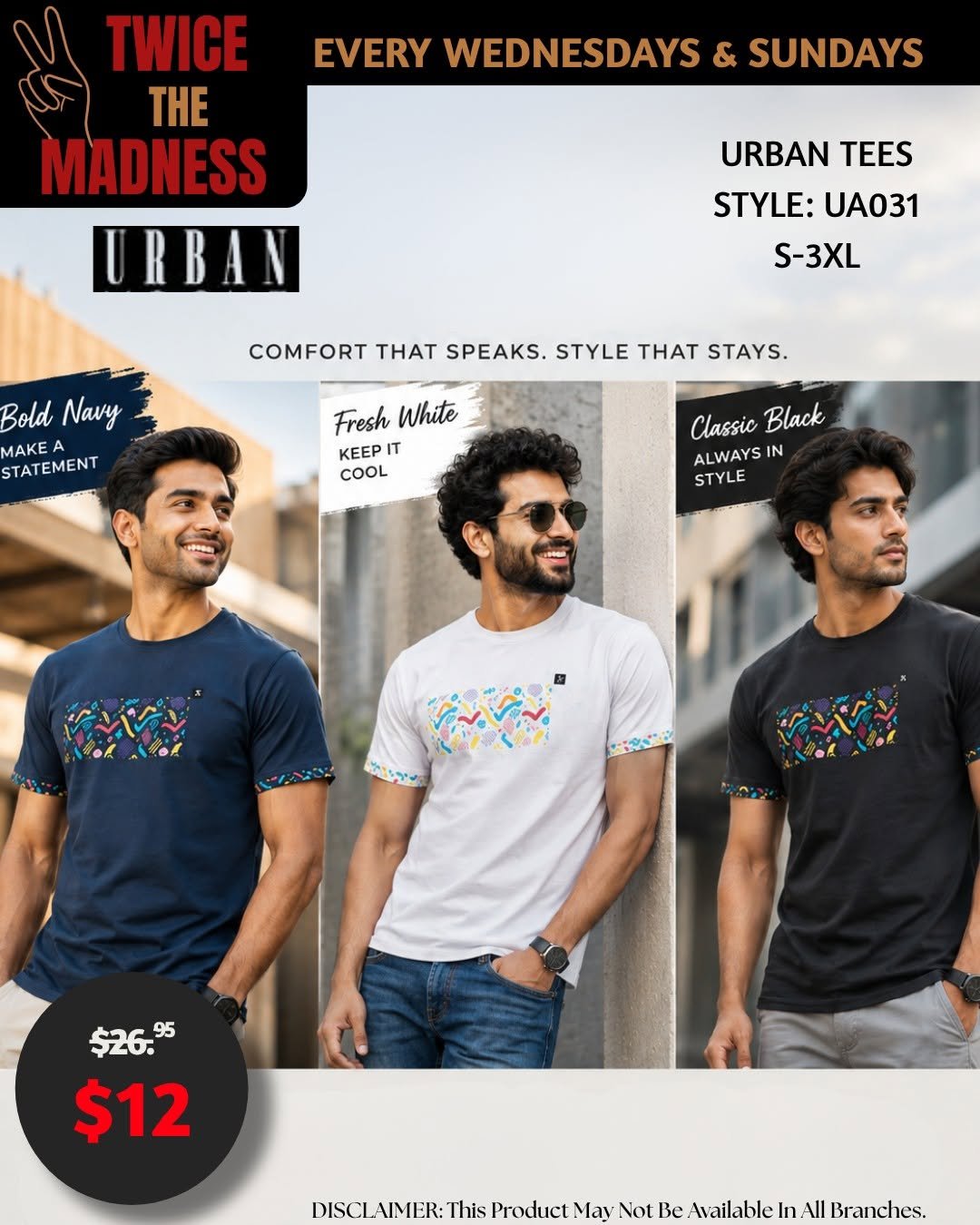 Urban Tees UA031 – Twice the Madness Sale