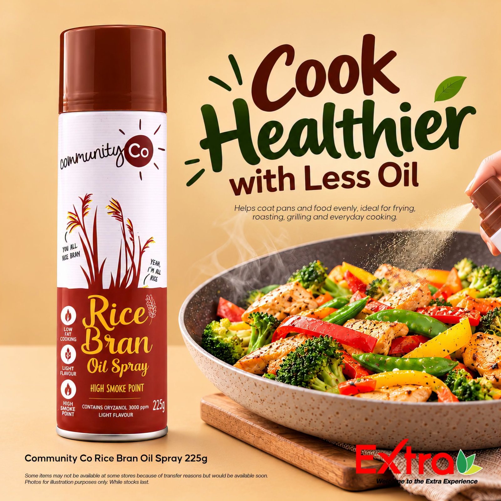 Community Co Rice Bran Oil Spray 225g