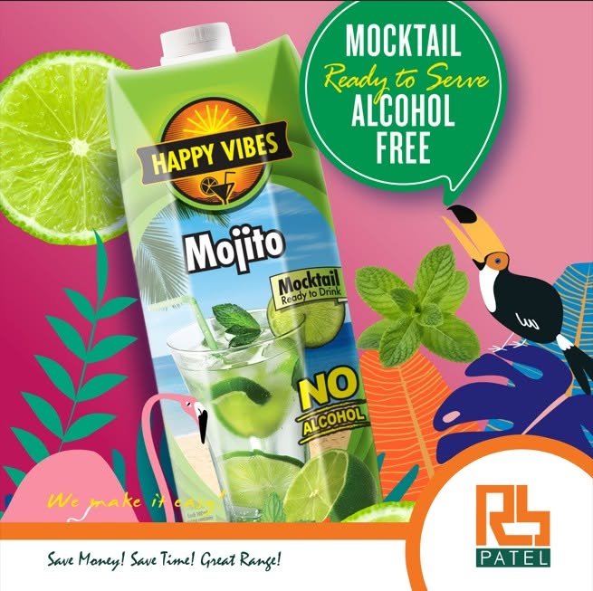 Happy Vibes Mocktail - Mojito 1Ltr