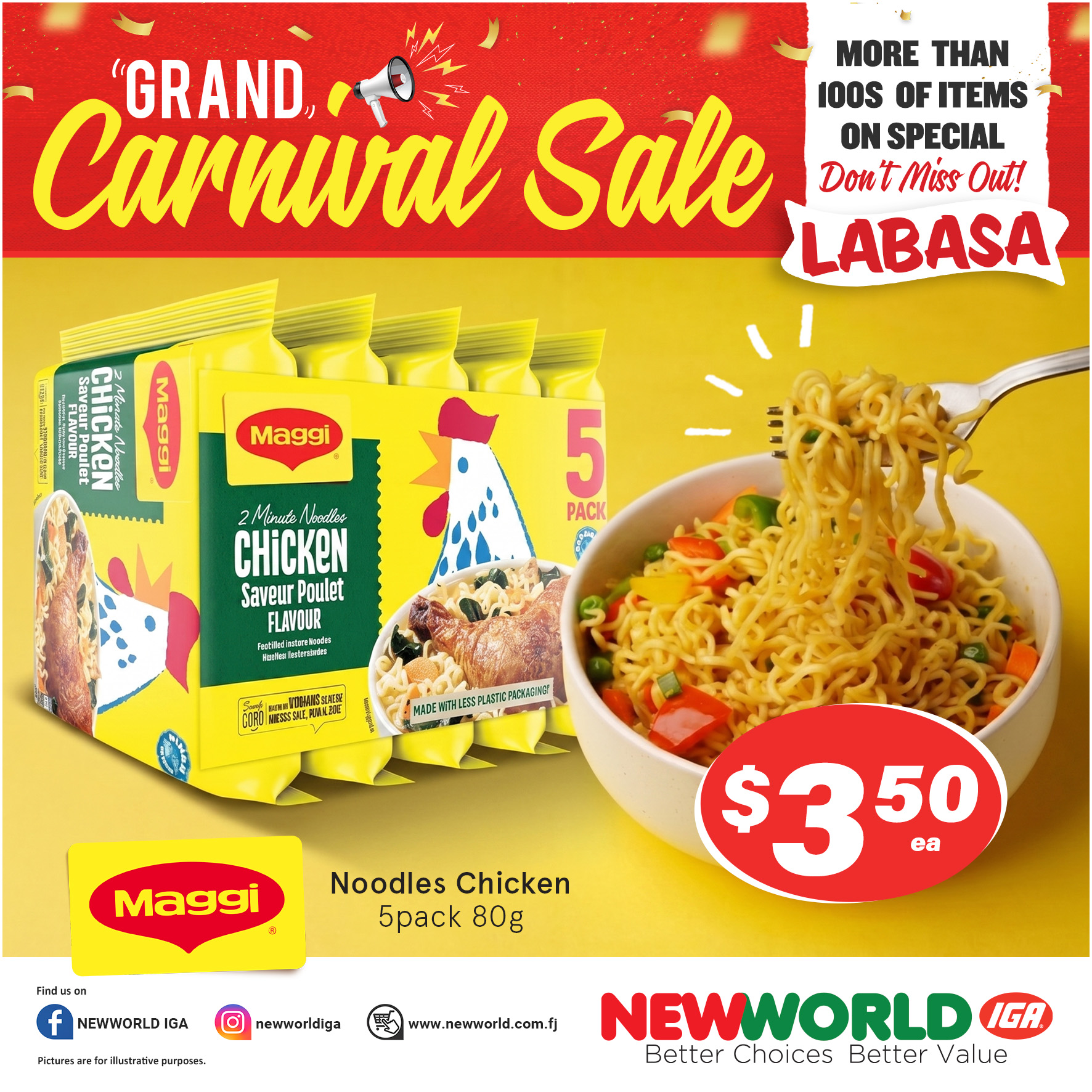 Grand Carnival Sale - Maggi Noodles Chicken - Page 1
