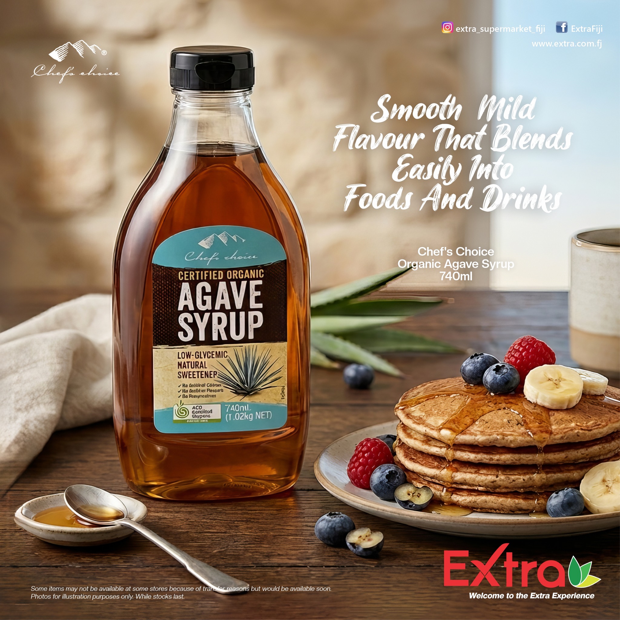 Chef's Choice Organic Agave Syrup 740ml - $32.95each