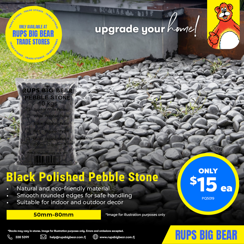 Black Polished Pebble Stone