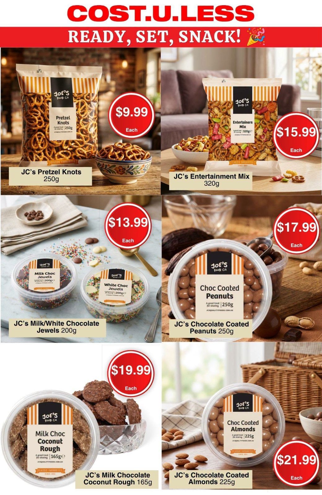 Ready, Set, Snack! JC's Snack Selection - Page 1