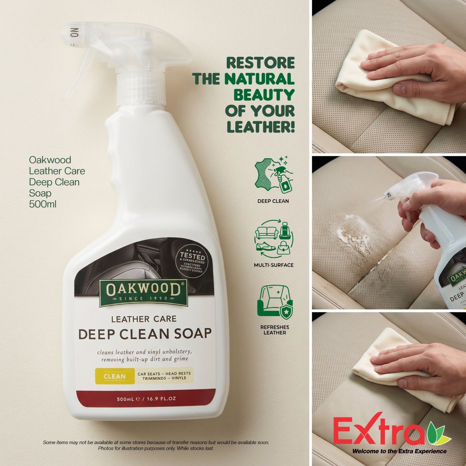 Oakwood Leather Care Deep Clean Soap 500ml