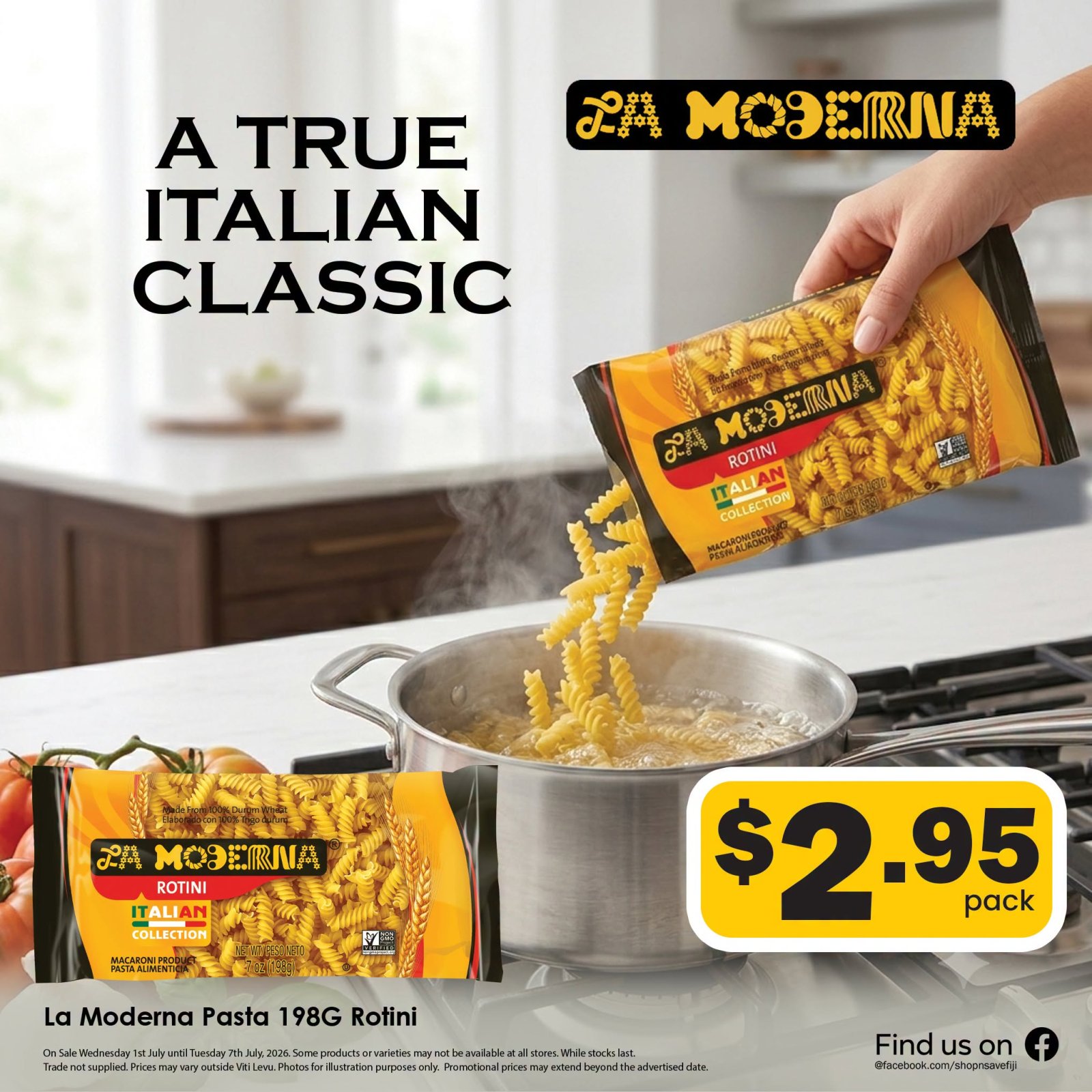 La Moderna Pasta 198G Rotini