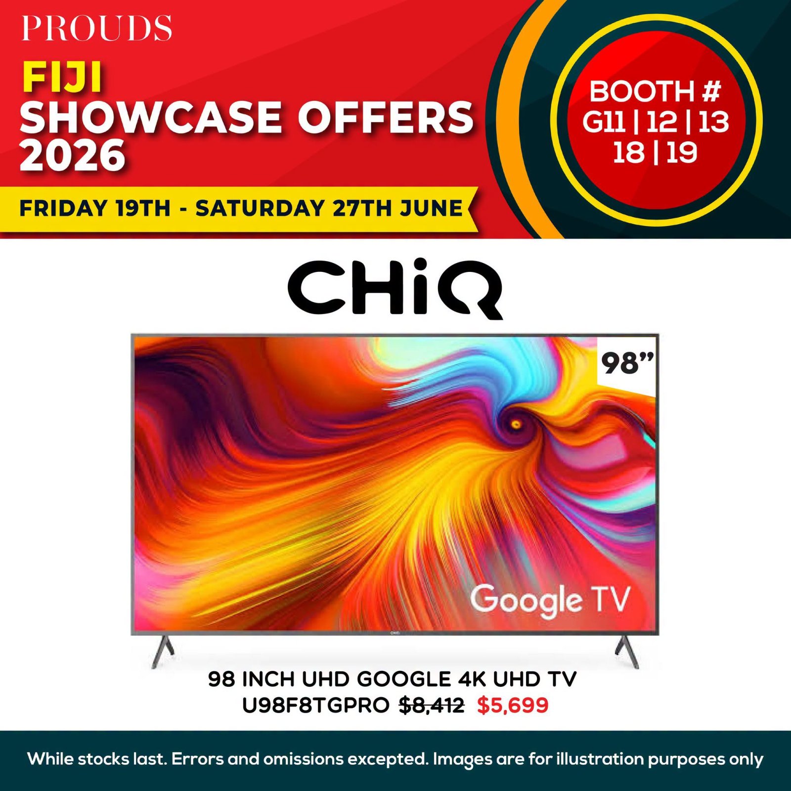 CHiQ 98" UHD Google 4K TV