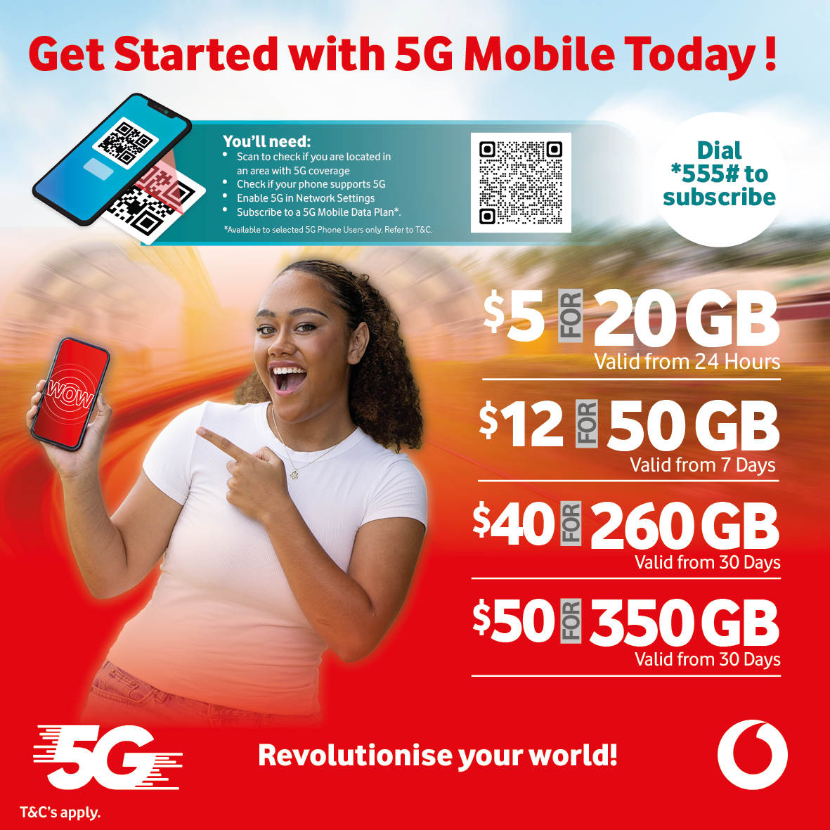 5G Mobile Data Plans - Giga5G Daily, Weekly & Monthly