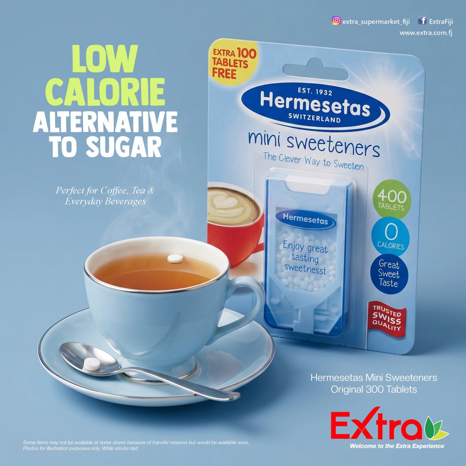 Hermesetas Mini Sweeteners 400 Tablets