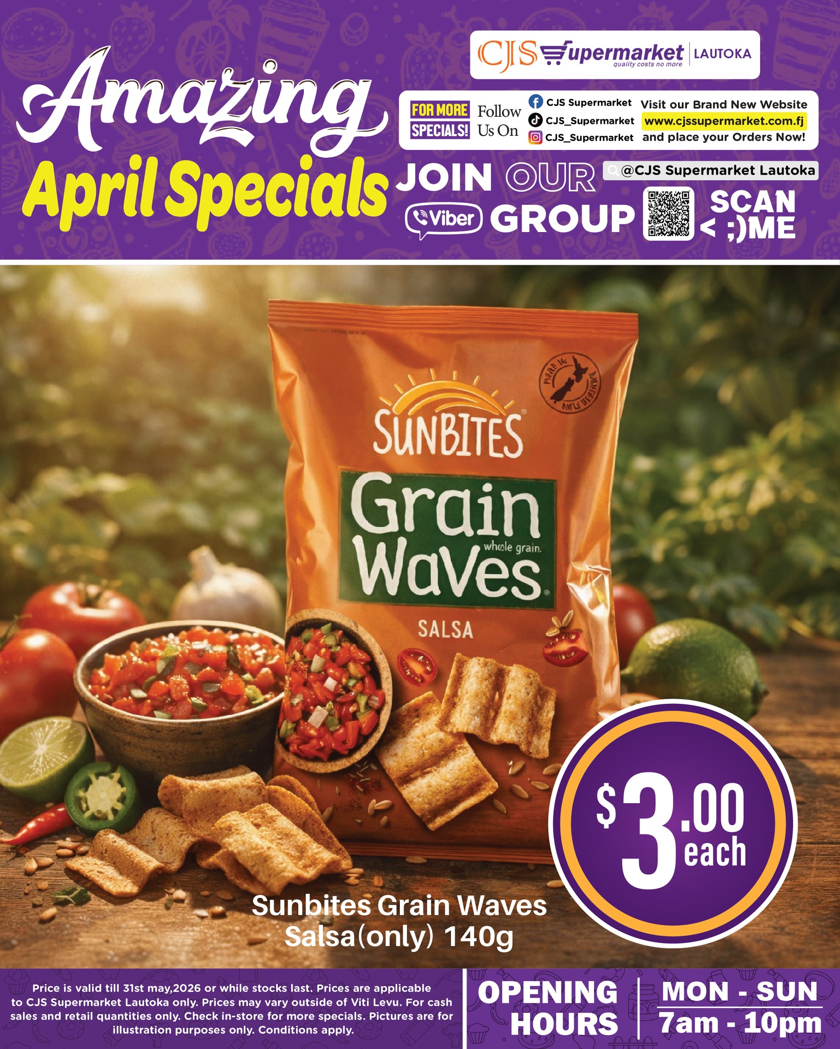 Sunbites Grain Waves Salsa 140g