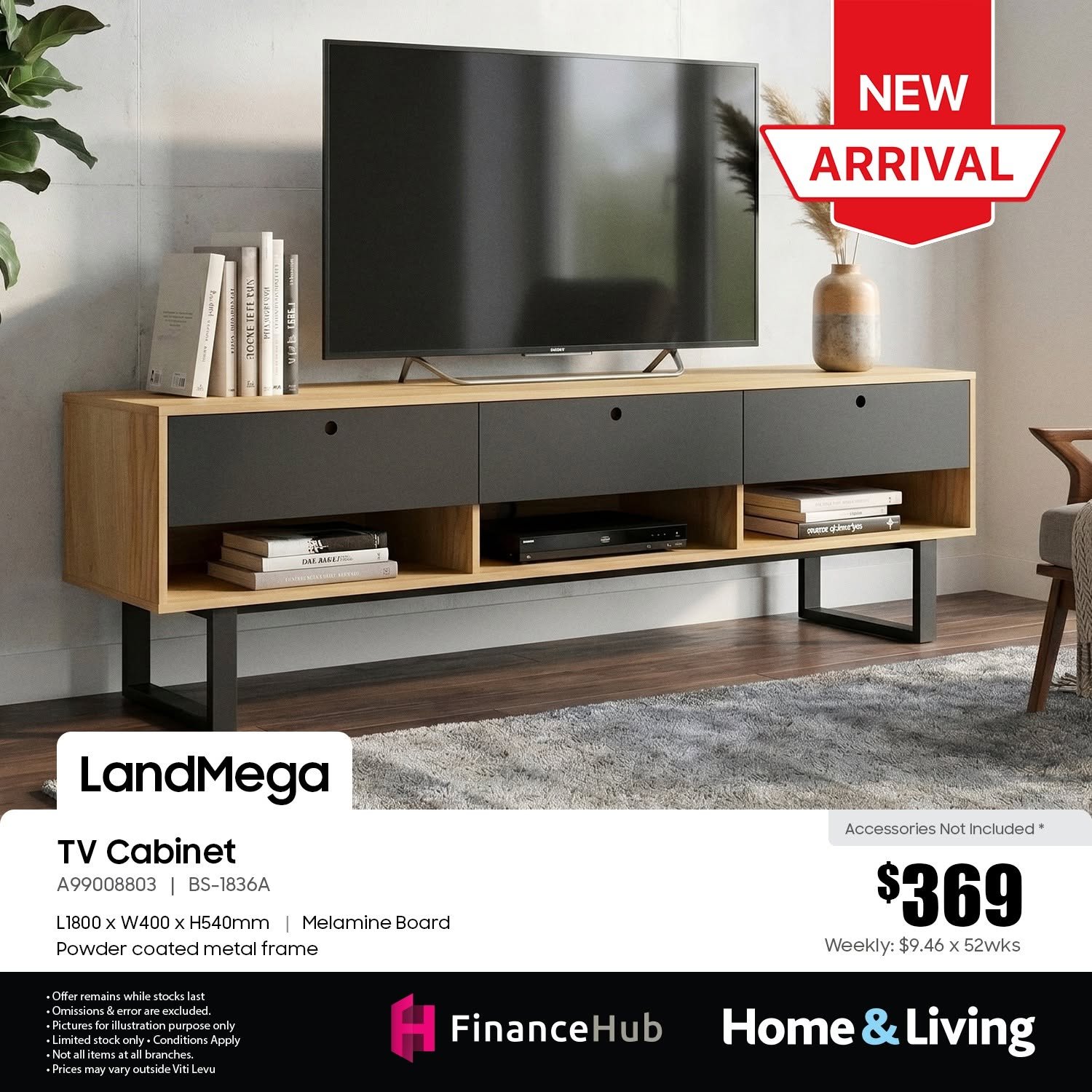 LandMega TV Cabinet