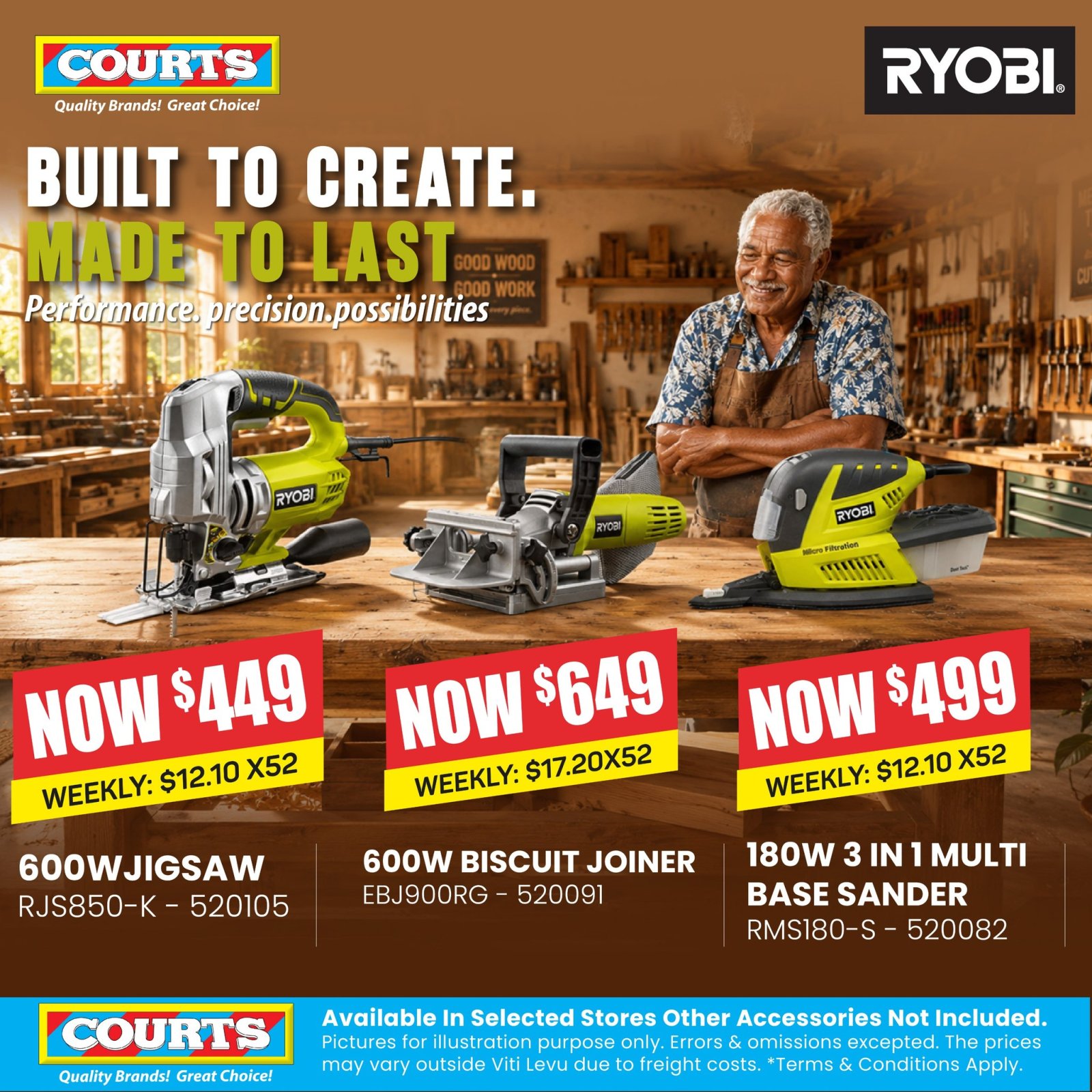 Ryobi Power Tools Sale at Courts Fiji