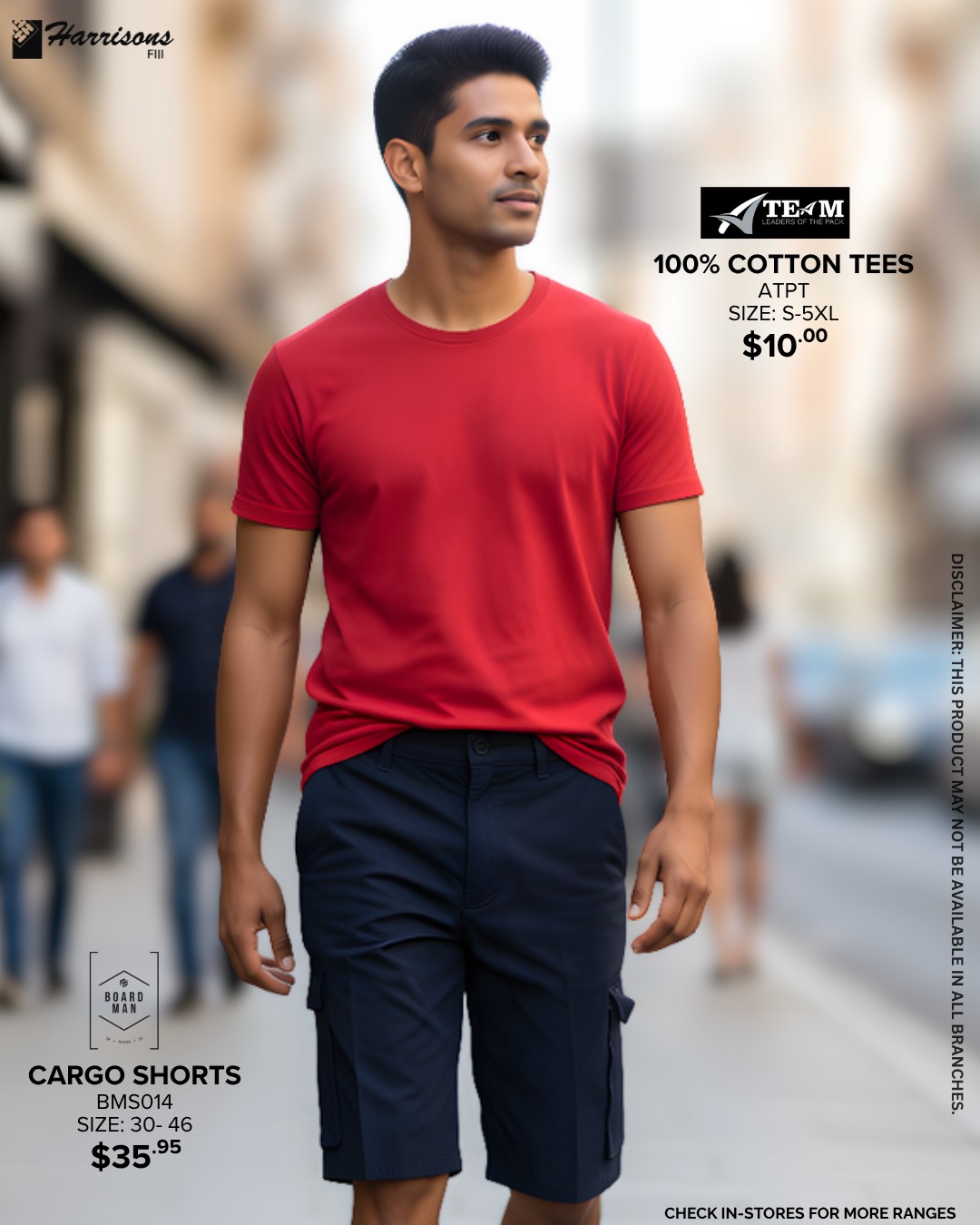 100% Cotton Tees & Cargo Shorts - Page 1