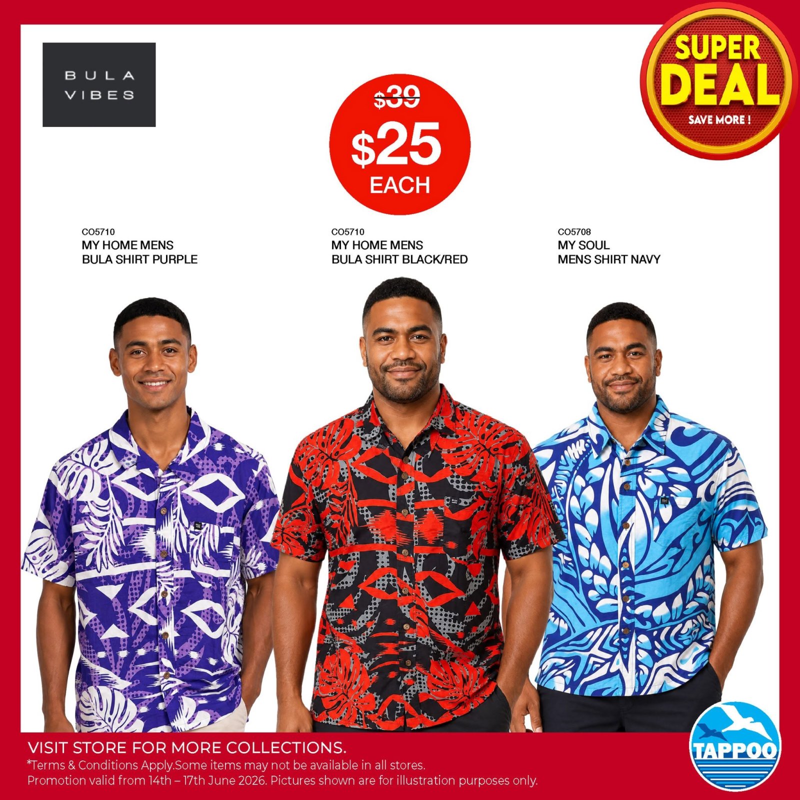 BULA VIBES Men's Shirts Super Deal - Page 1