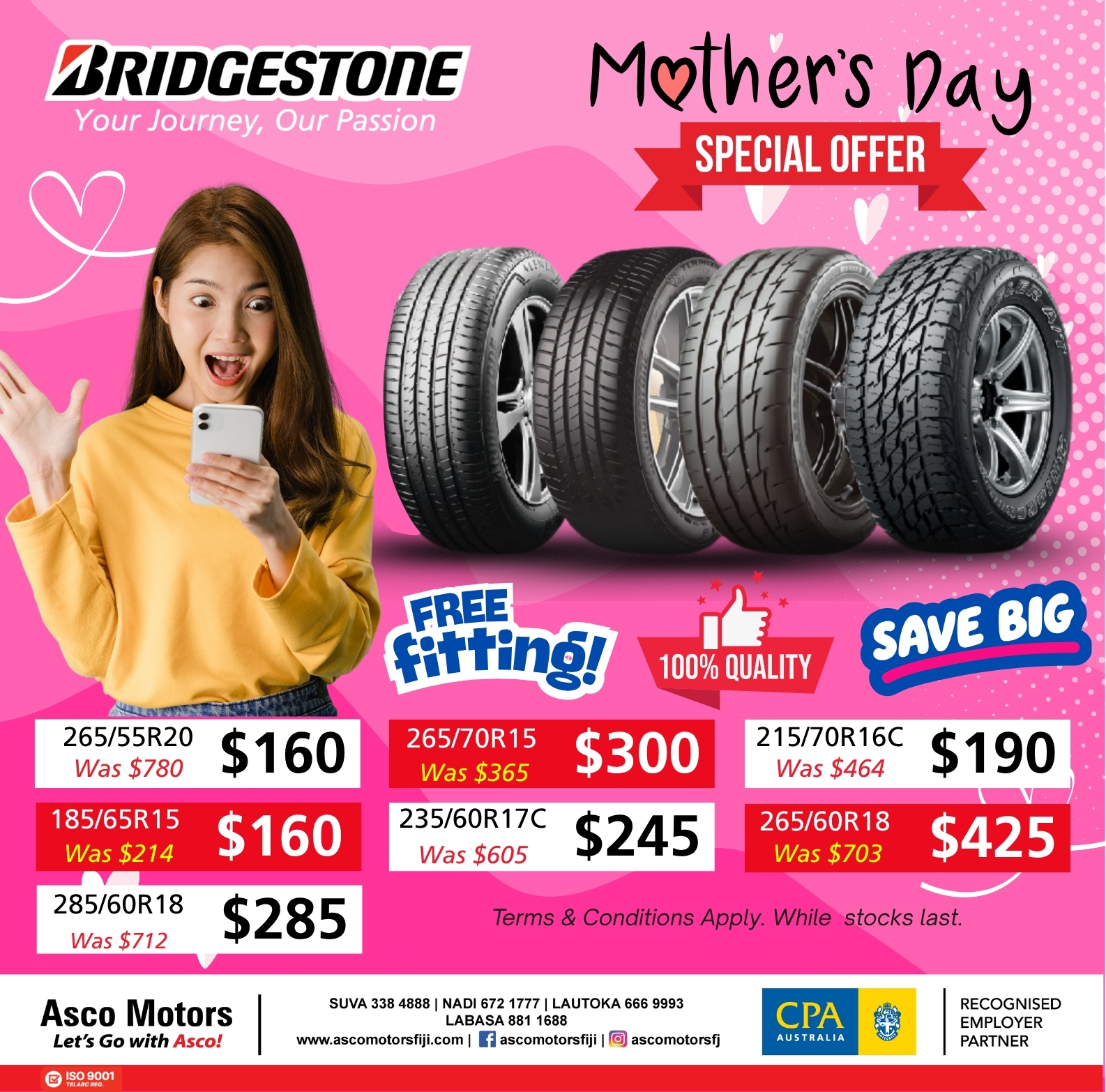 Mother's Day Special – Bridgestone Tyres - Page 1