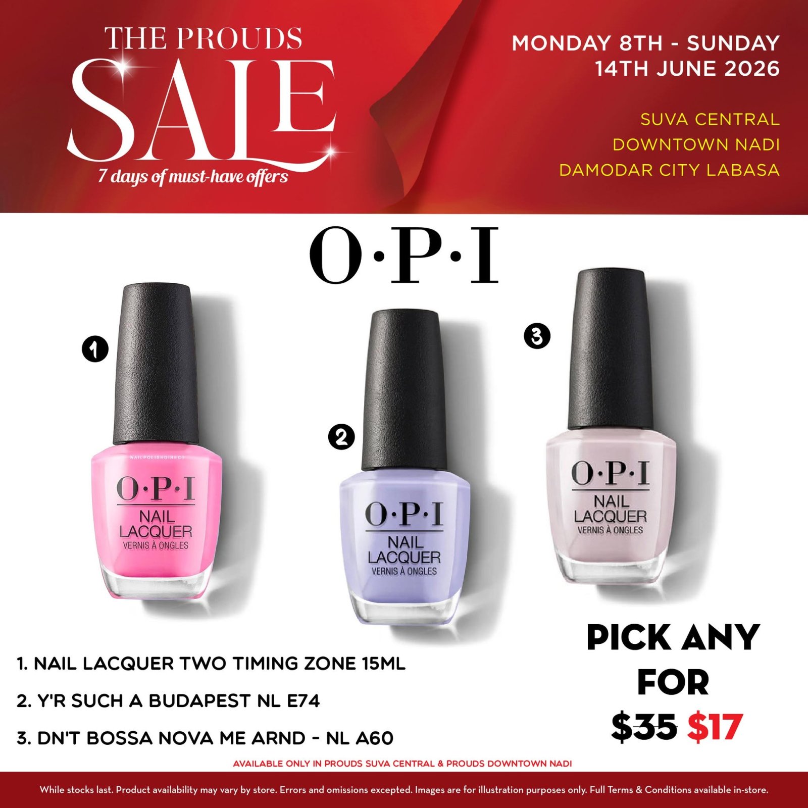 The Prouds Sale – OPI Nail Lacquer - Page 1