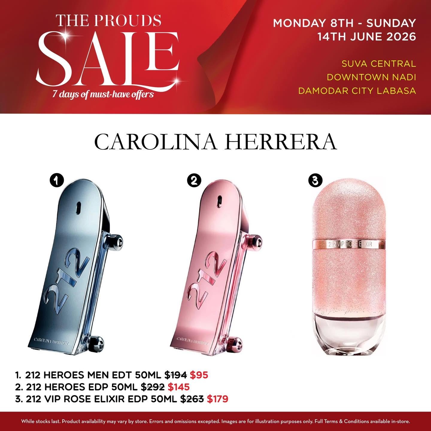 The Prouds Sale – Carolina Herrera Fragrances - Page 1