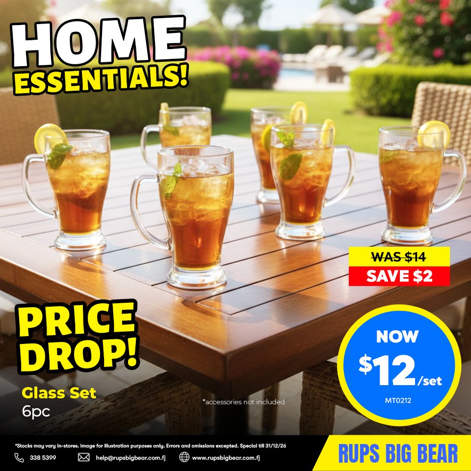 Glass Set 6pc - Home Essentials