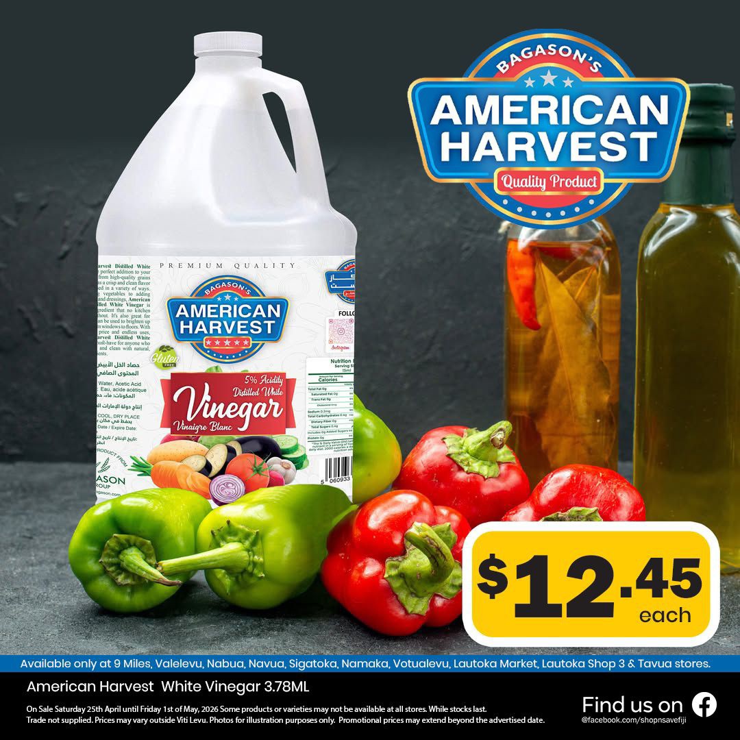 American Harvest White Vinegar 3.78ML