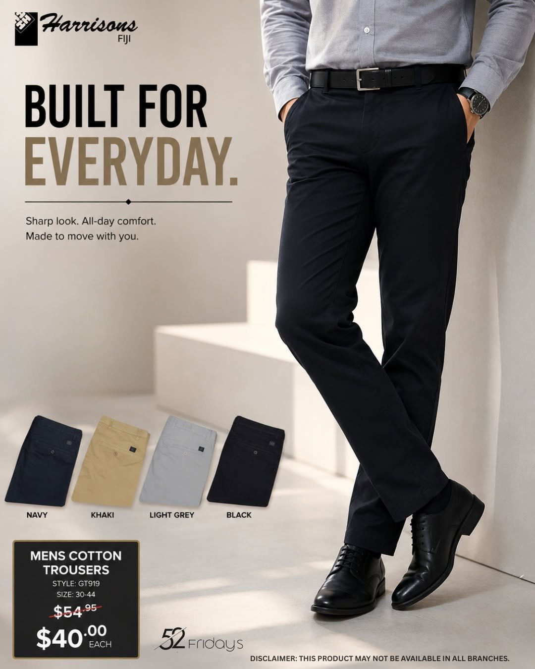 Mens Cotton Trousers