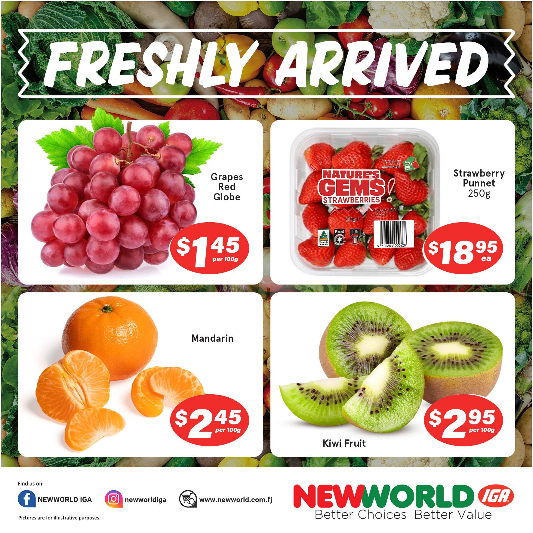 Freshly Arrived - Fresh Produce Specials - Page 1