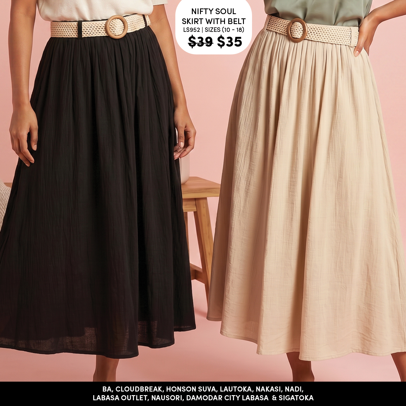 Nifty Soul Skirt with Belt