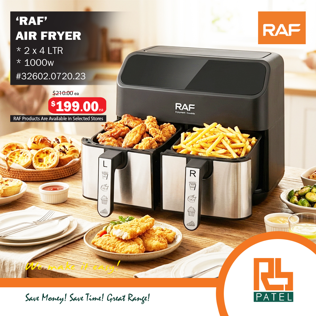 RAF Air Fryer - 2 x 4 LTR