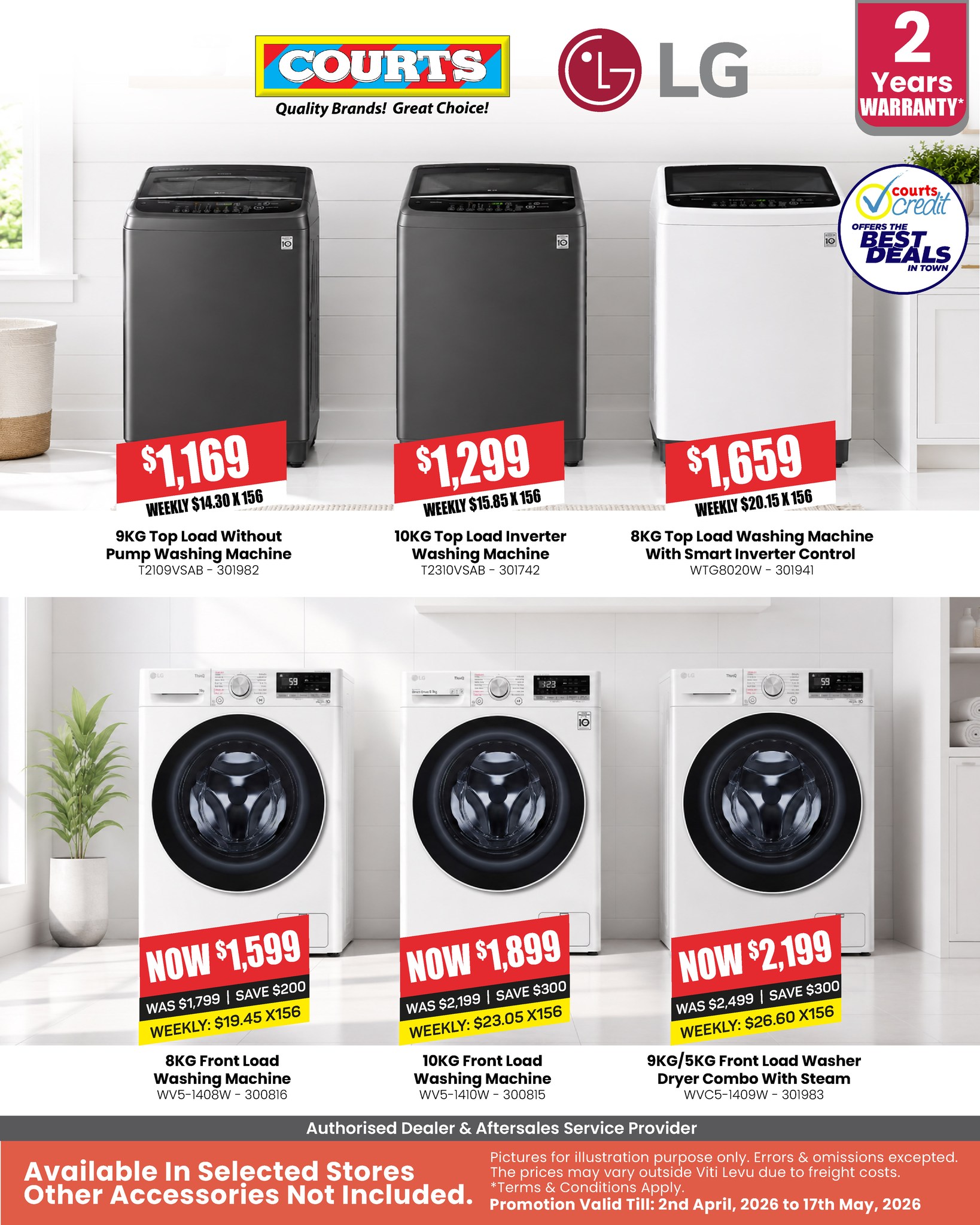 LG Washing Machines & Washer Dryers Sale - Page 1