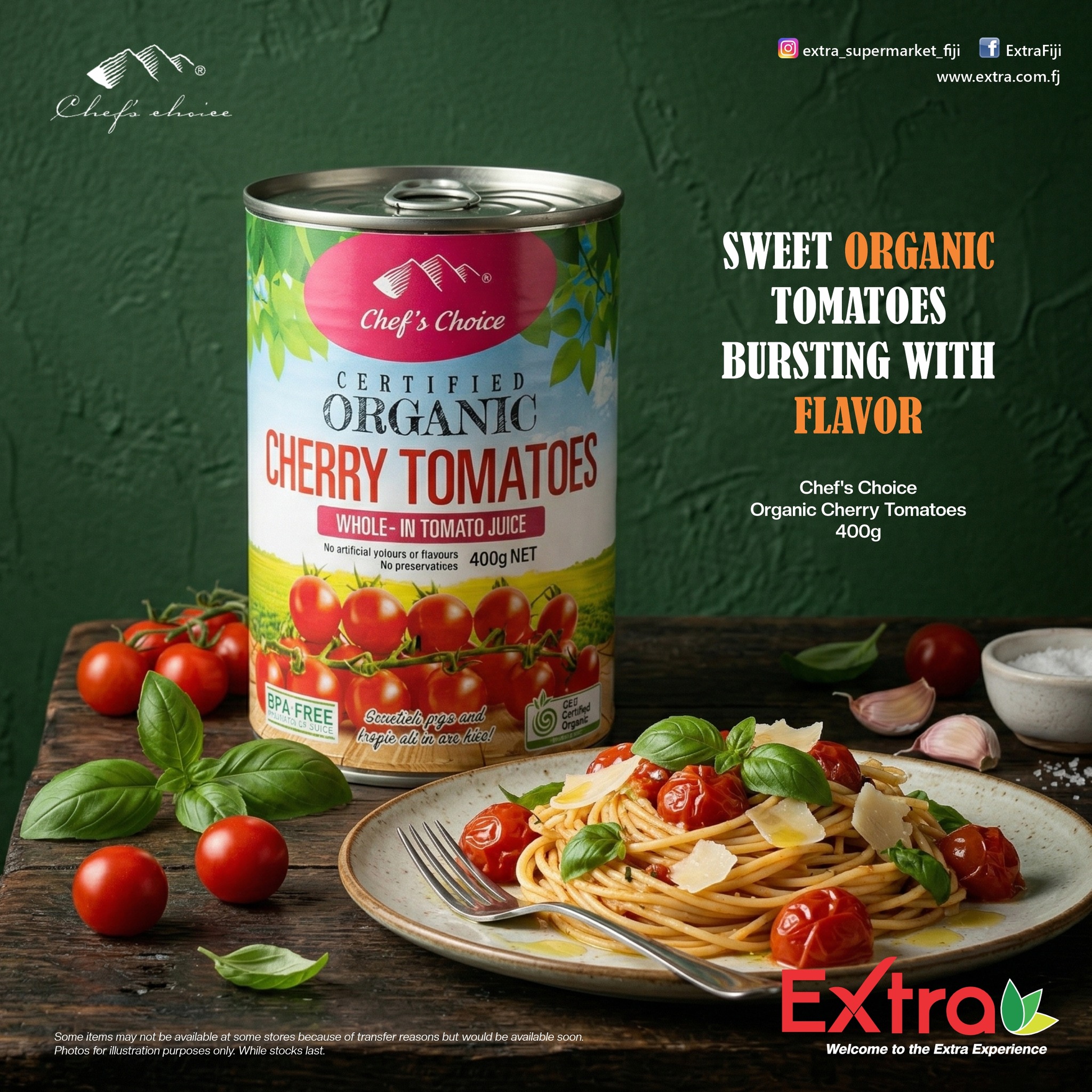 Chef's Choice Organic Cherry Tomatoes 400g - $4.95each