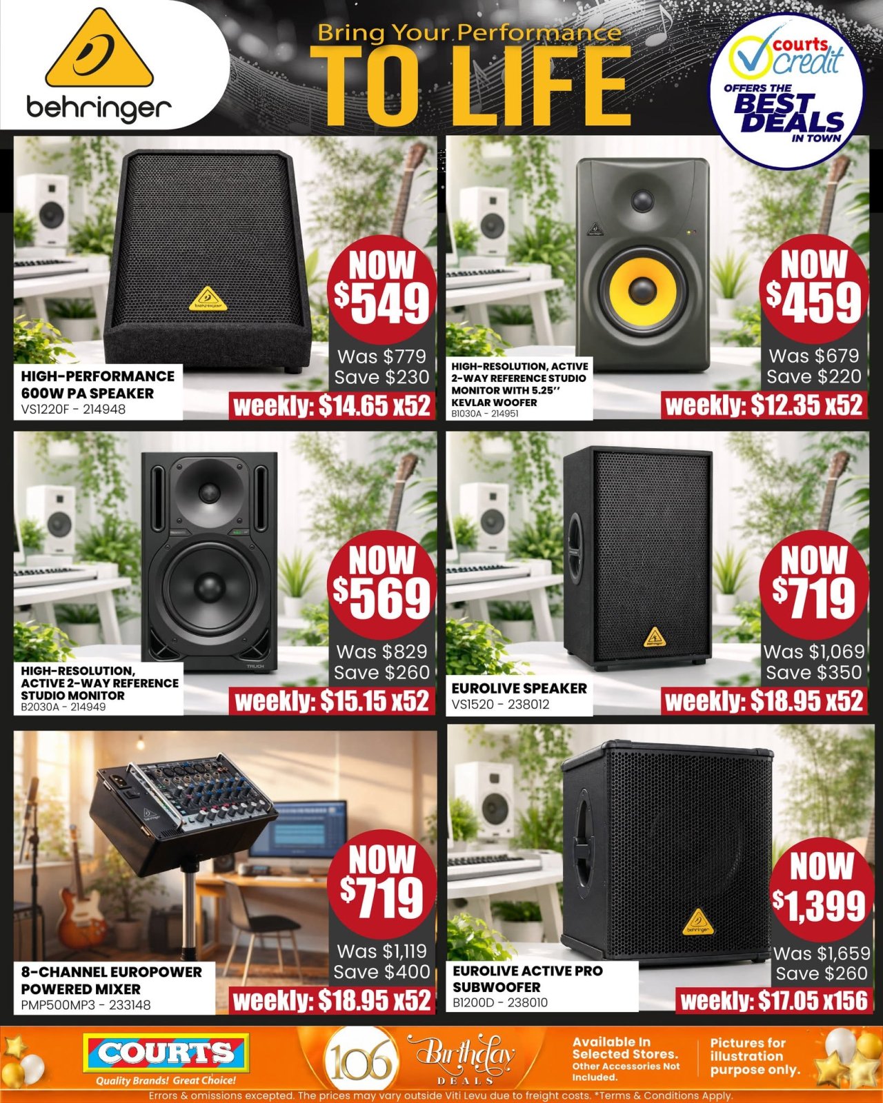 Behringer Audio Equipment Sale - Page 1