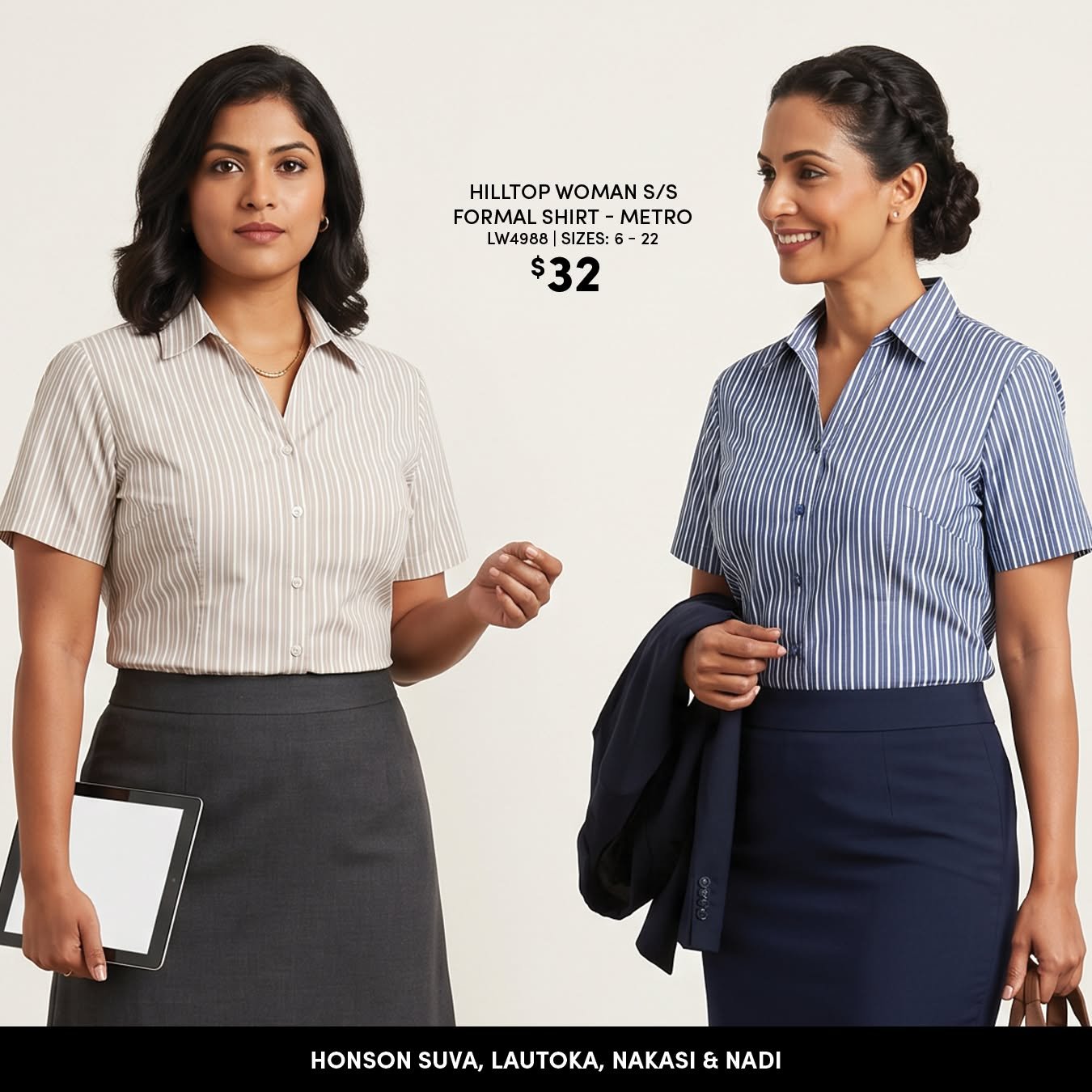 Hilltop Woman S/S Formal Shirt – Metro