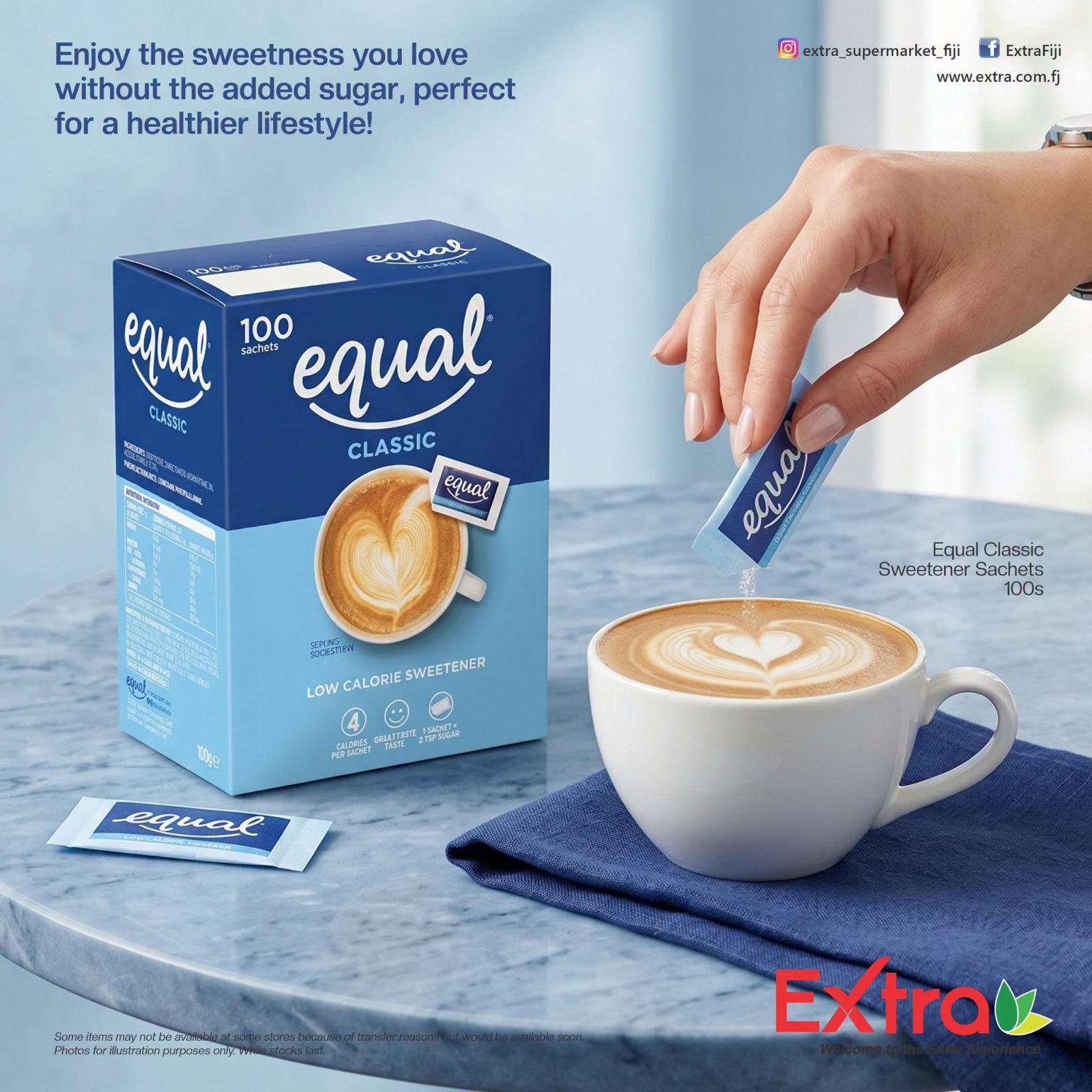 Equal Classic Sweetener Sachets 100s