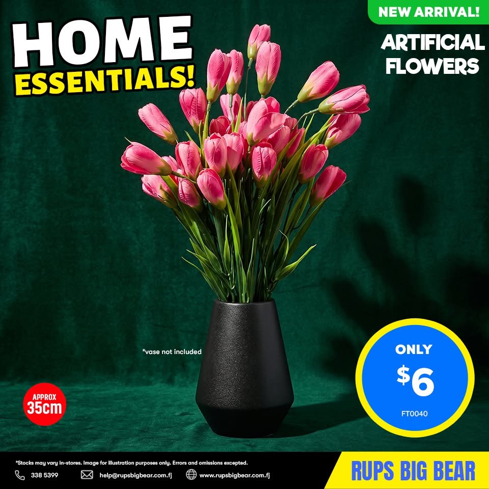 Artificial Flowers - Pink Tulips
