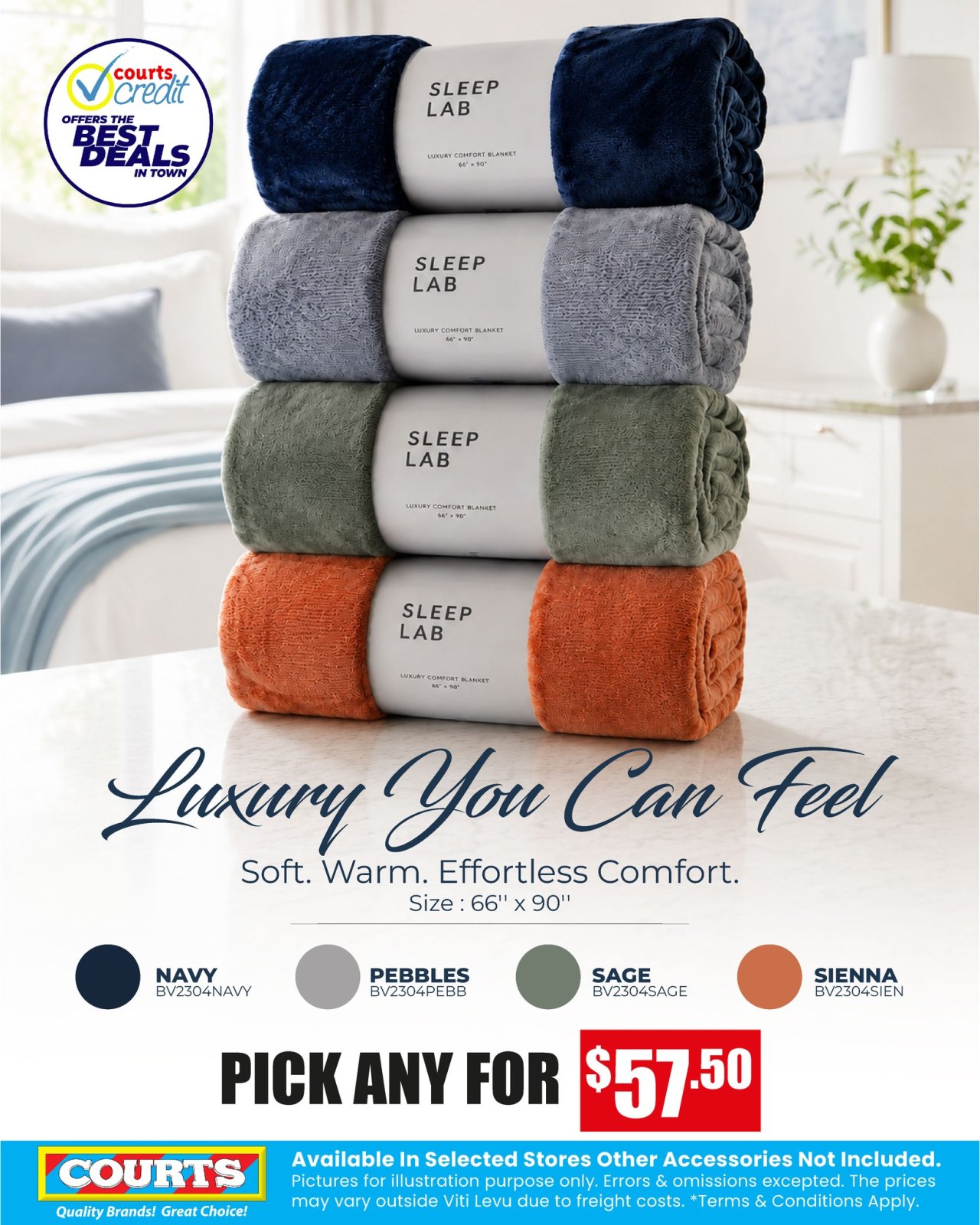 Sleep Lab Luxury Comfort Blankets