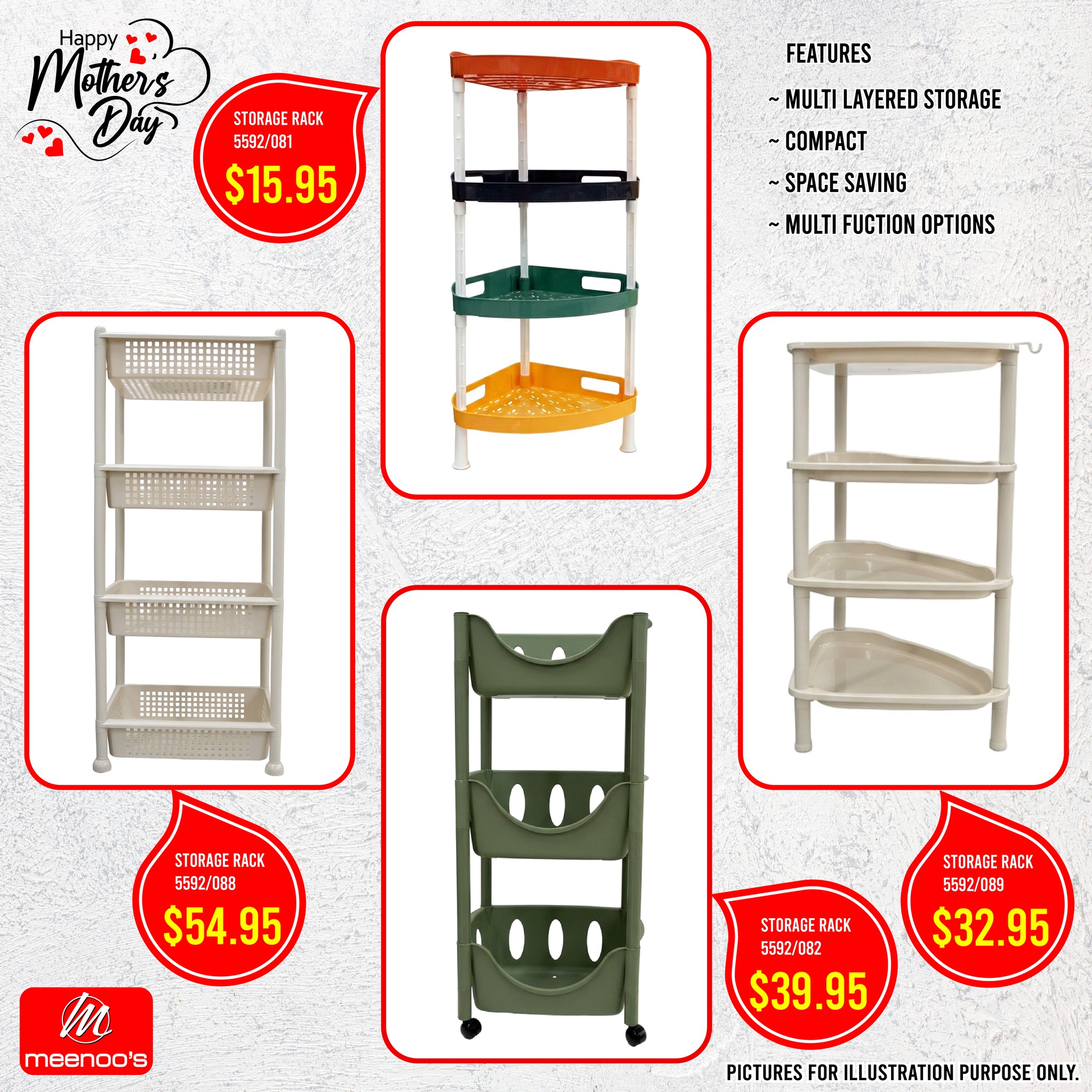 Mother's Day Storage Racks